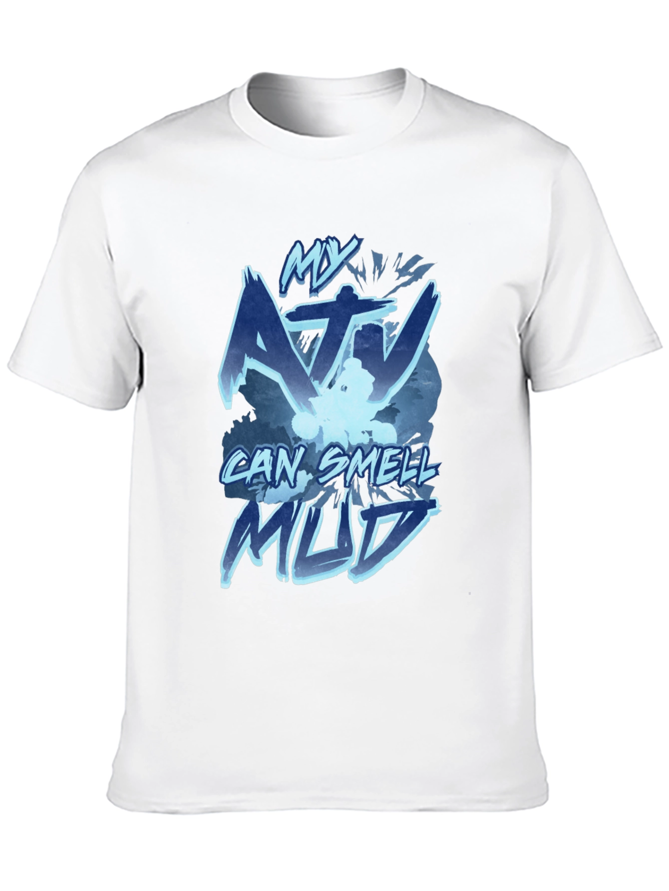 My ATV Can Smell Mud Black T-Shirt