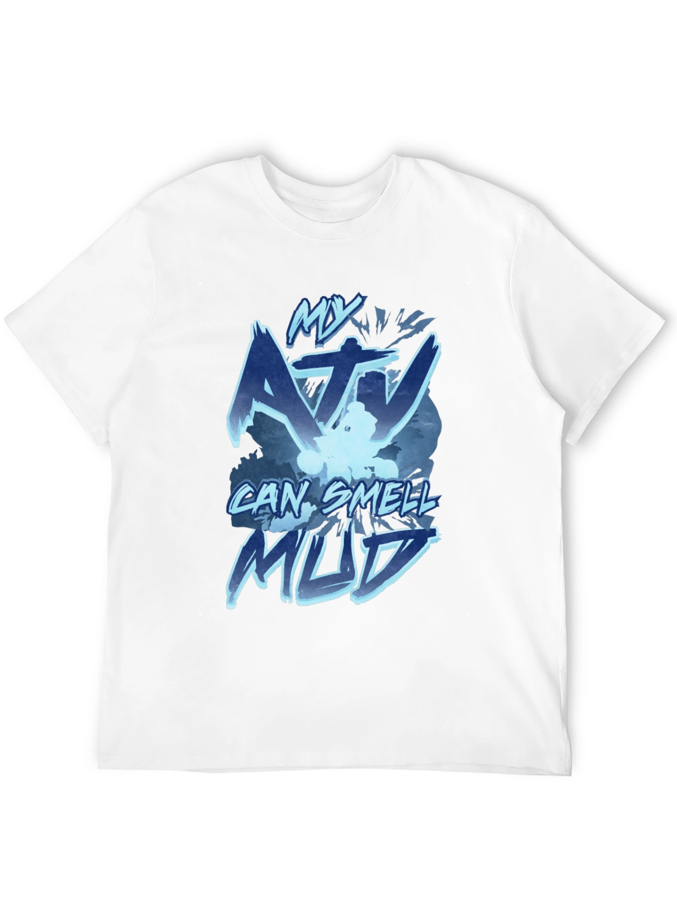 My ATV Can Smell Mud Black T-Shirt