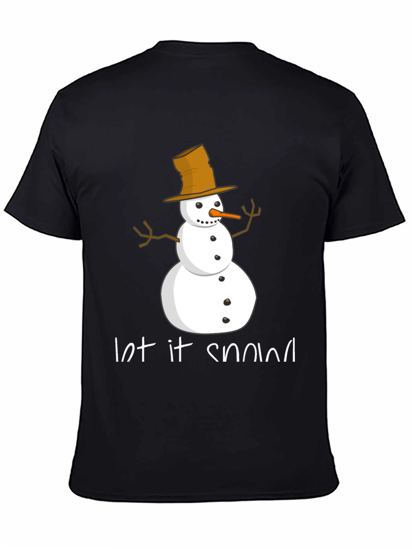 Let It Snow Snowman Graphic Tee