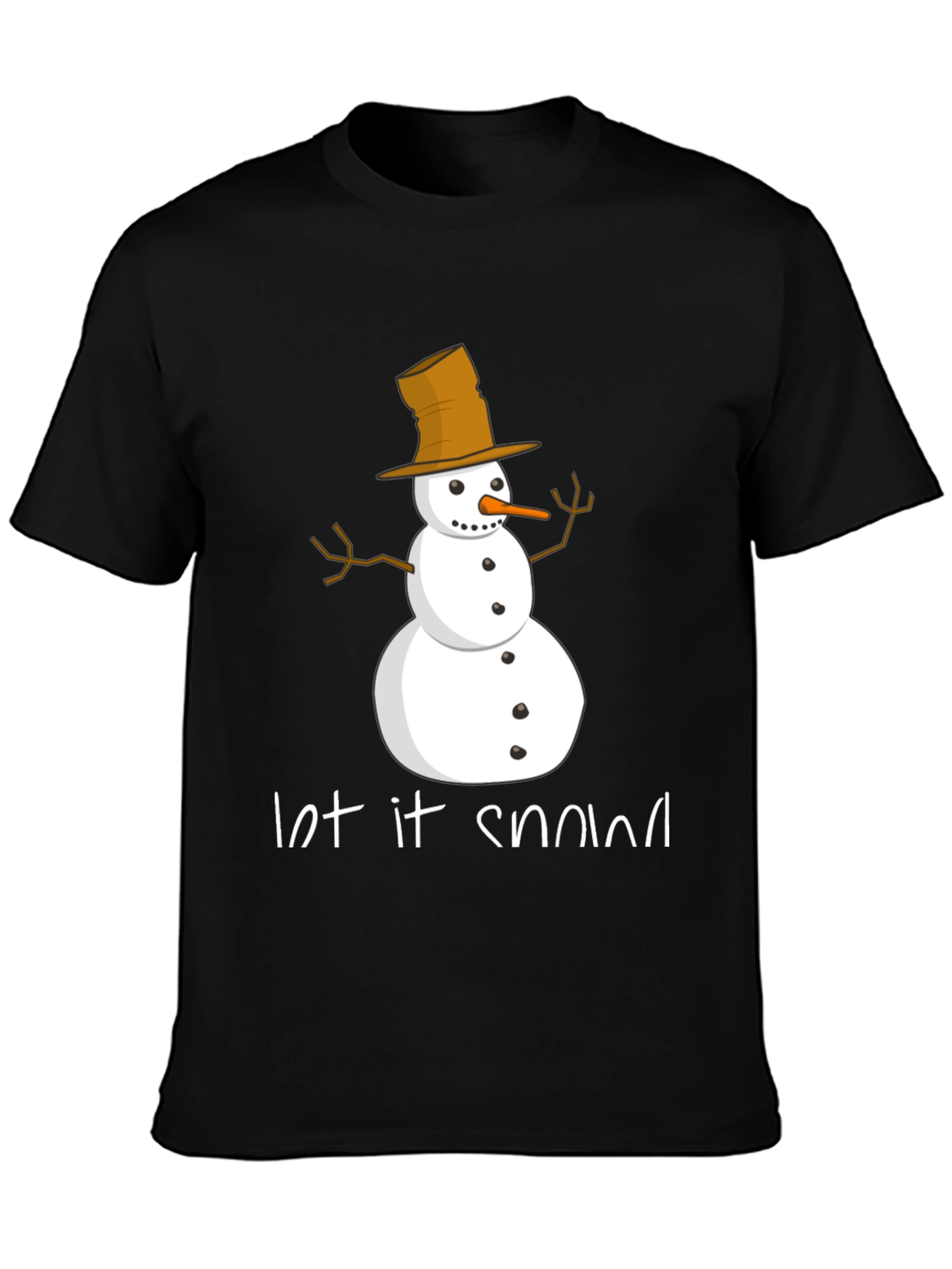 Let It Snow Snowman Graphic Tee