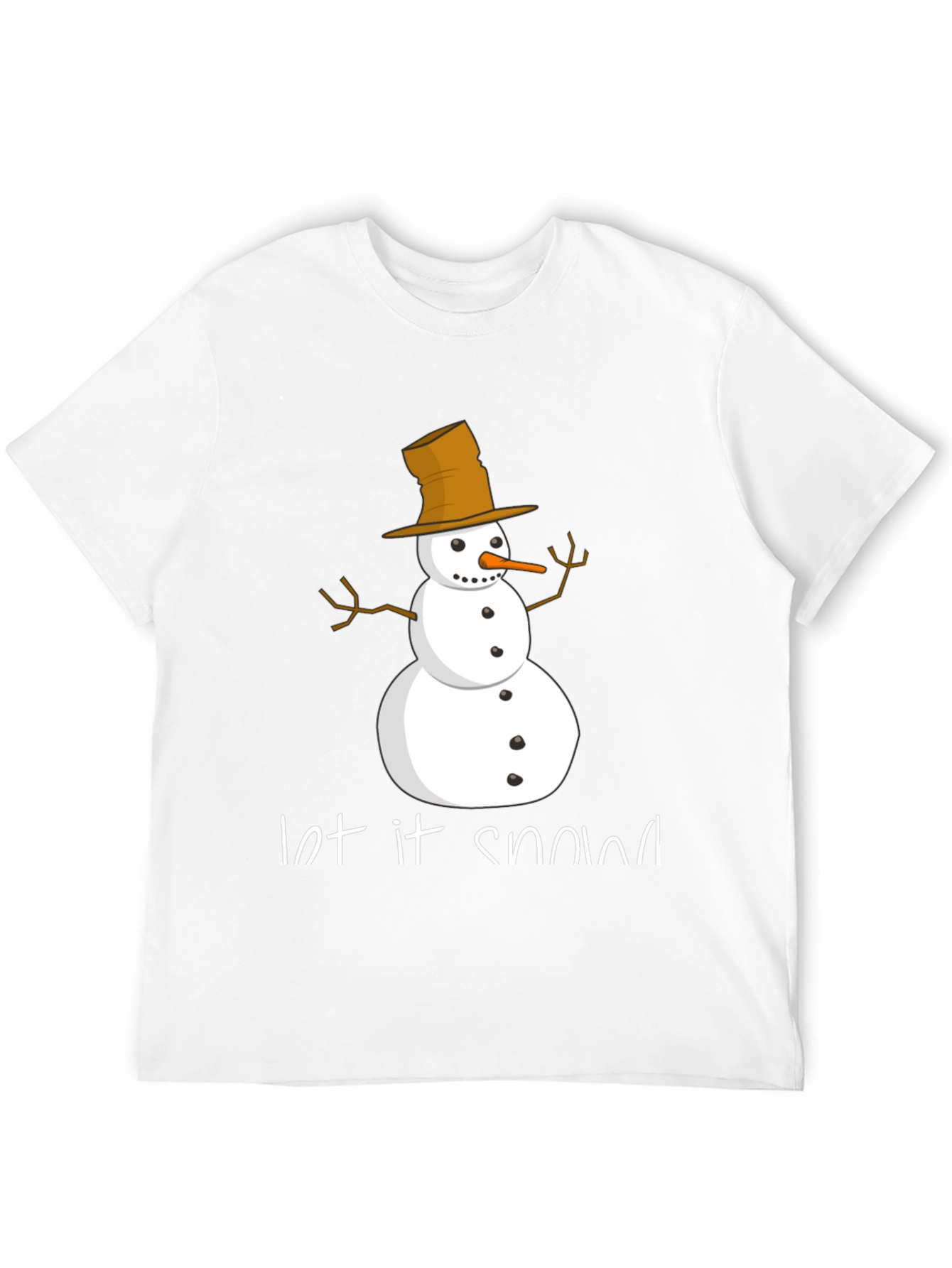 Let It Snow Snowman Graphic Tee