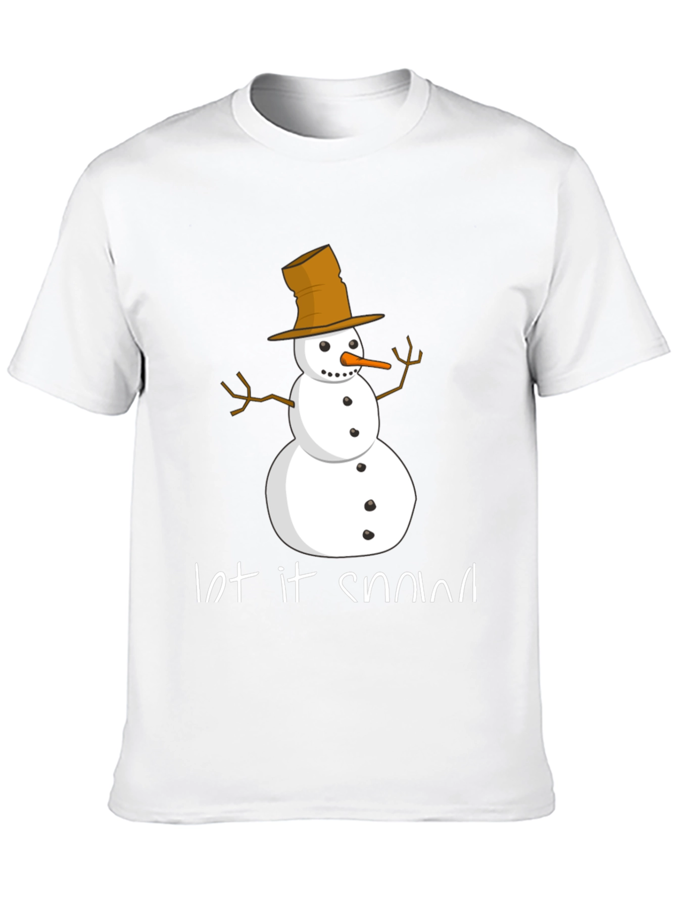 Let It Snow Snowman Graphic Tee
