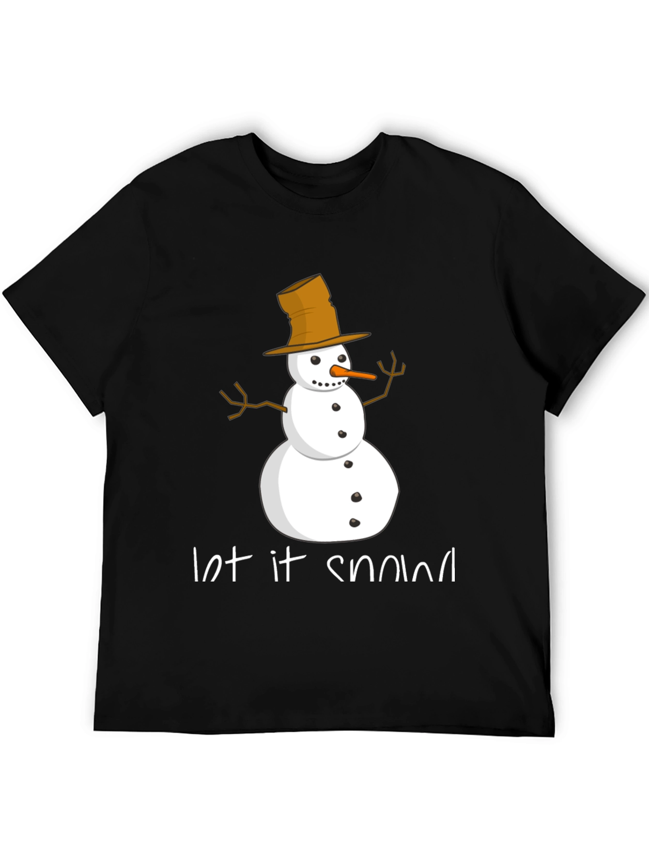 Let It Snow Snowman Graphic Tee