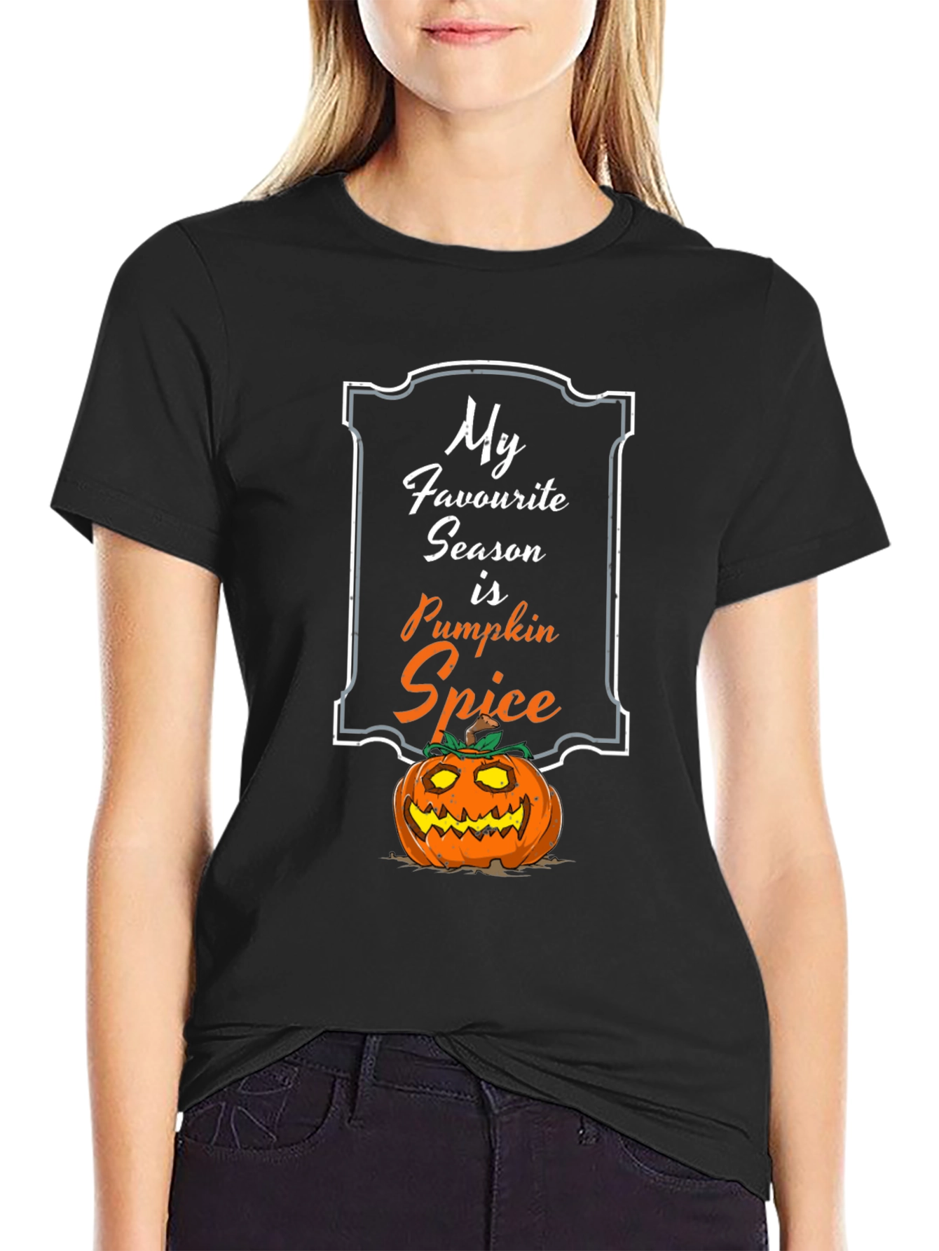 Pumpkin Spice Season Graphic T-Shirt