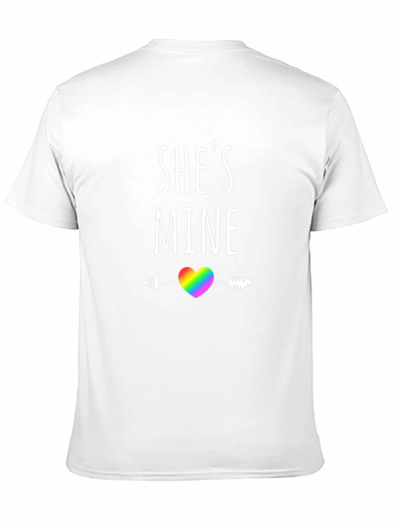 Shes Mine LGBTQ+ Rainbow Heart T-Shirt