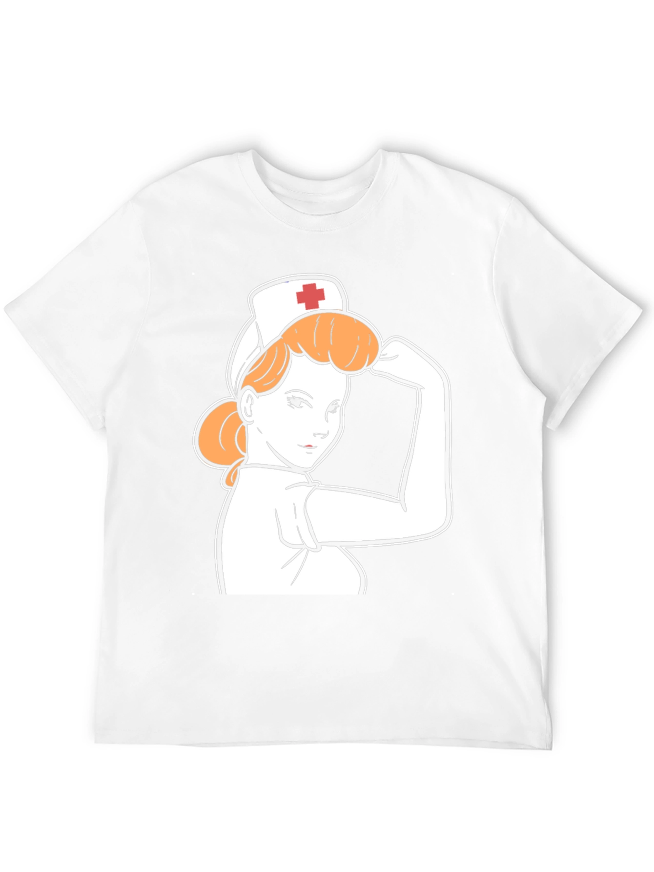 Retro Nurse Power T-Shirt - Black