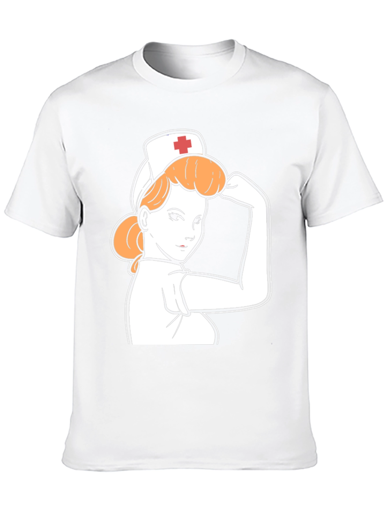 Retro Nurse Power T-Shirt - Black