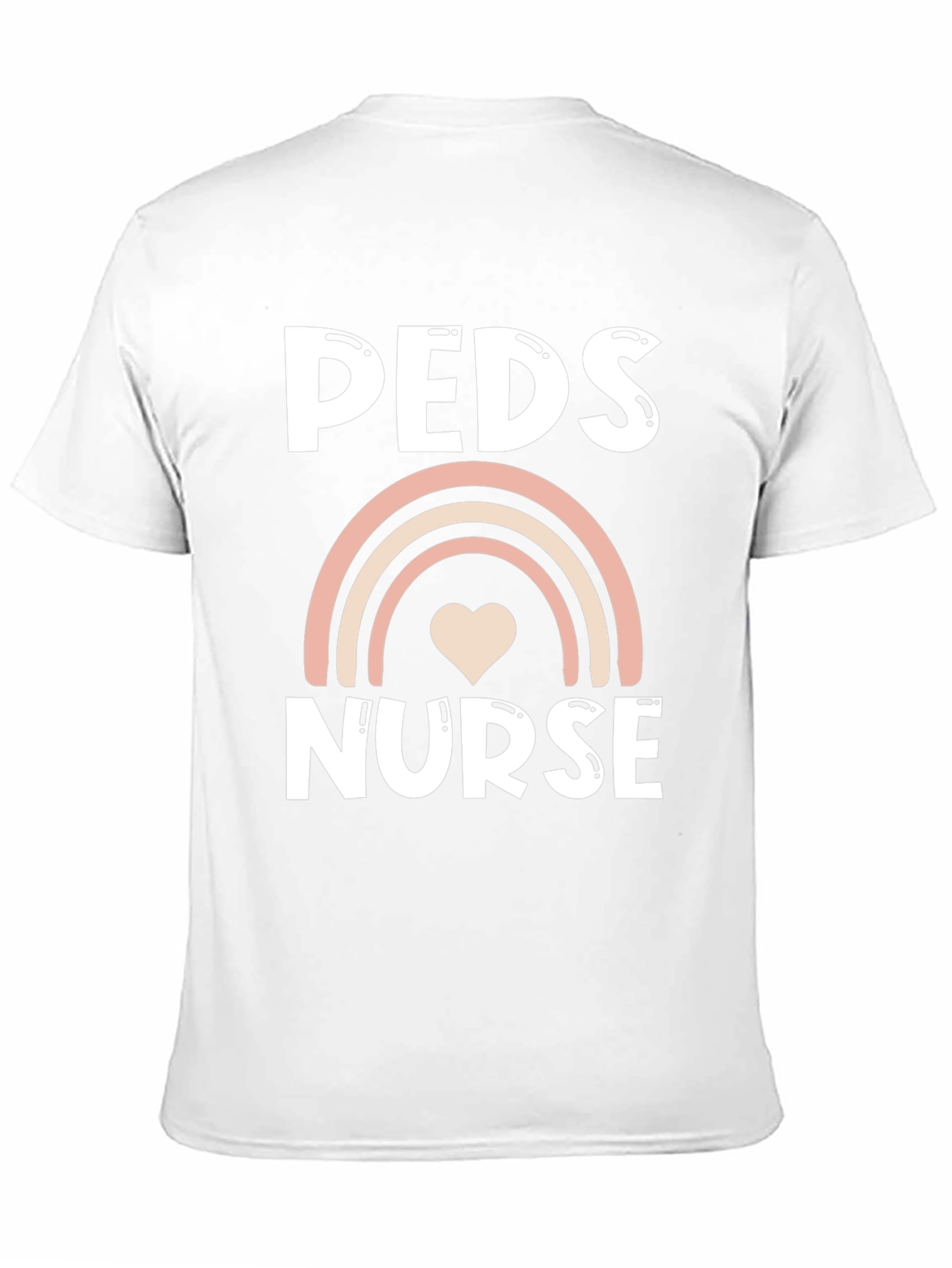 Peds Nurse Rainbow Heart T-Shirt