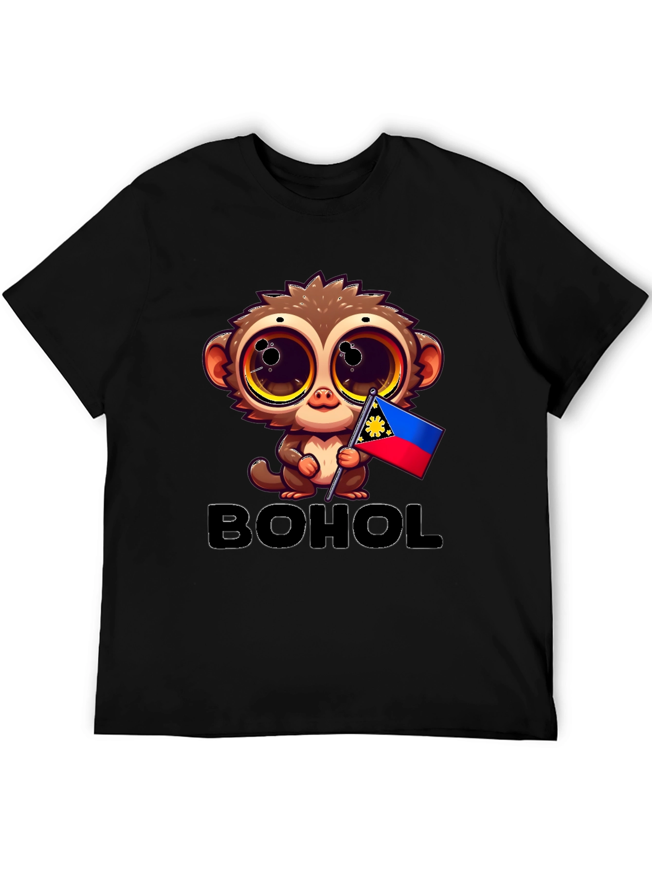 Bohol Tarsier Graphic Tee - Black