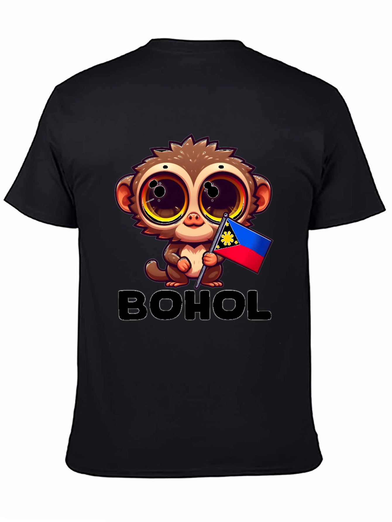 Bohol Tarsier Graphic Tee - Black