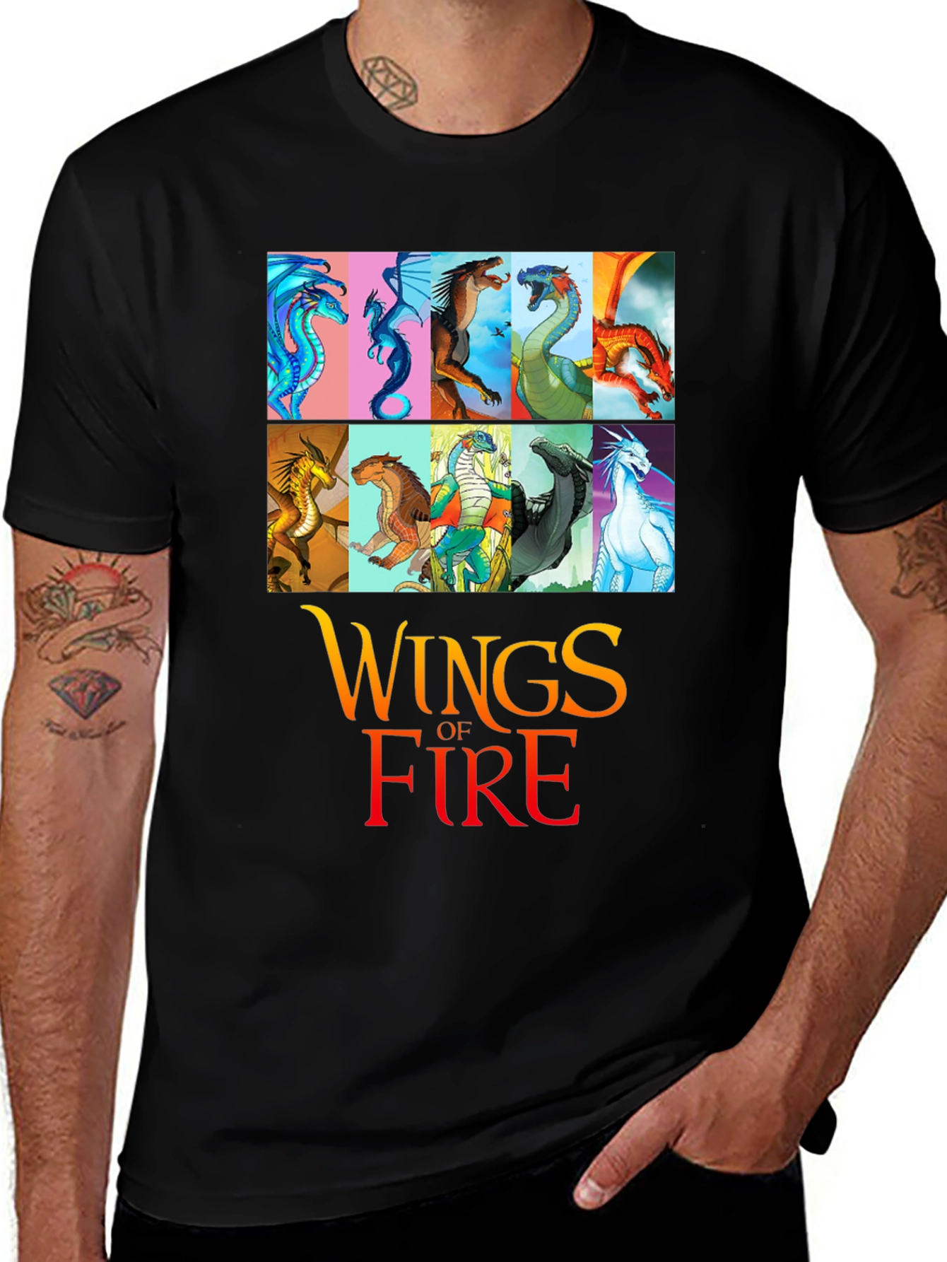 Wings of Fire T-Shirt - Dragon Graphic Novel Tee