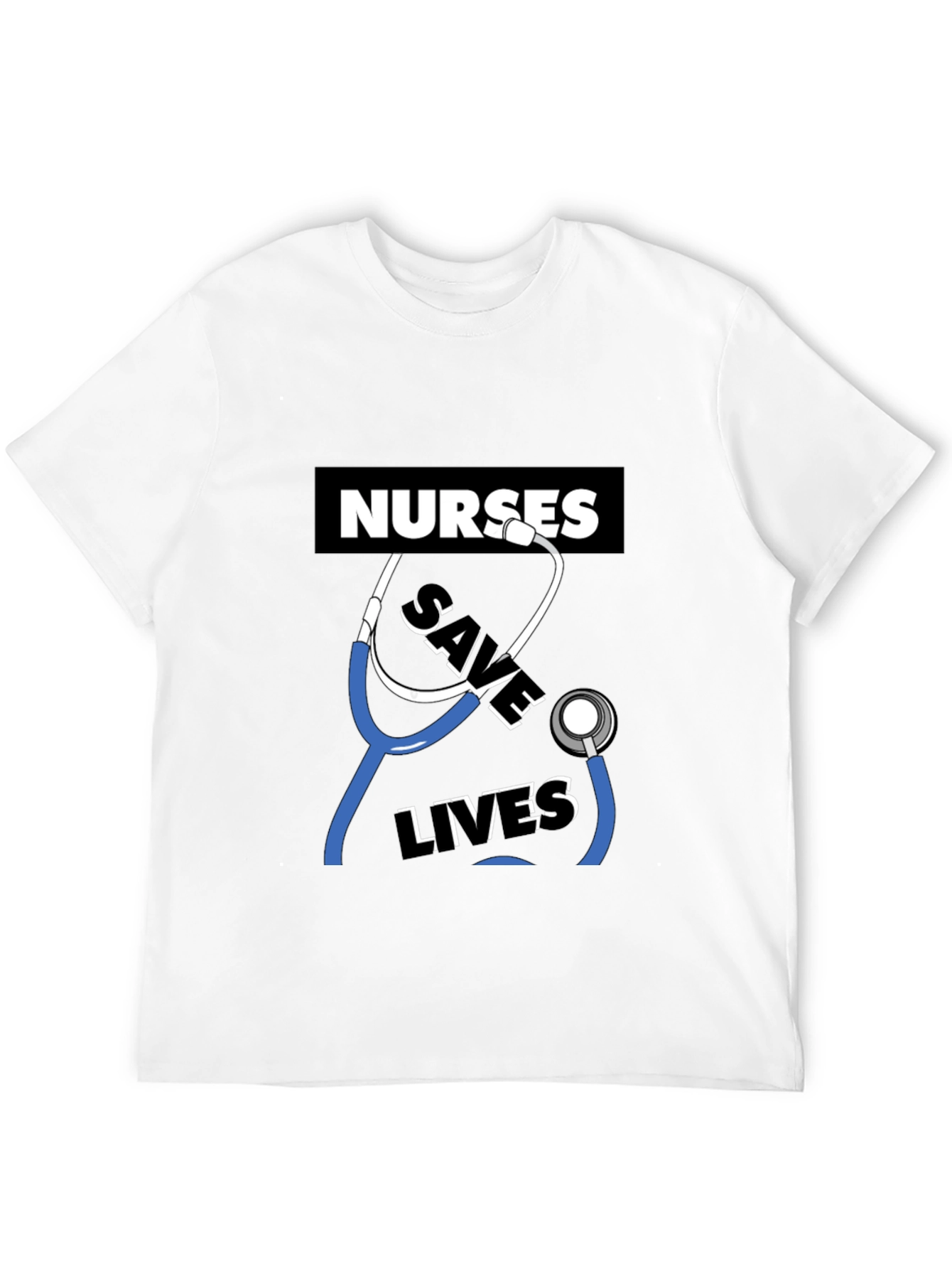 Nurses Save Lives Graphic Tee - Black