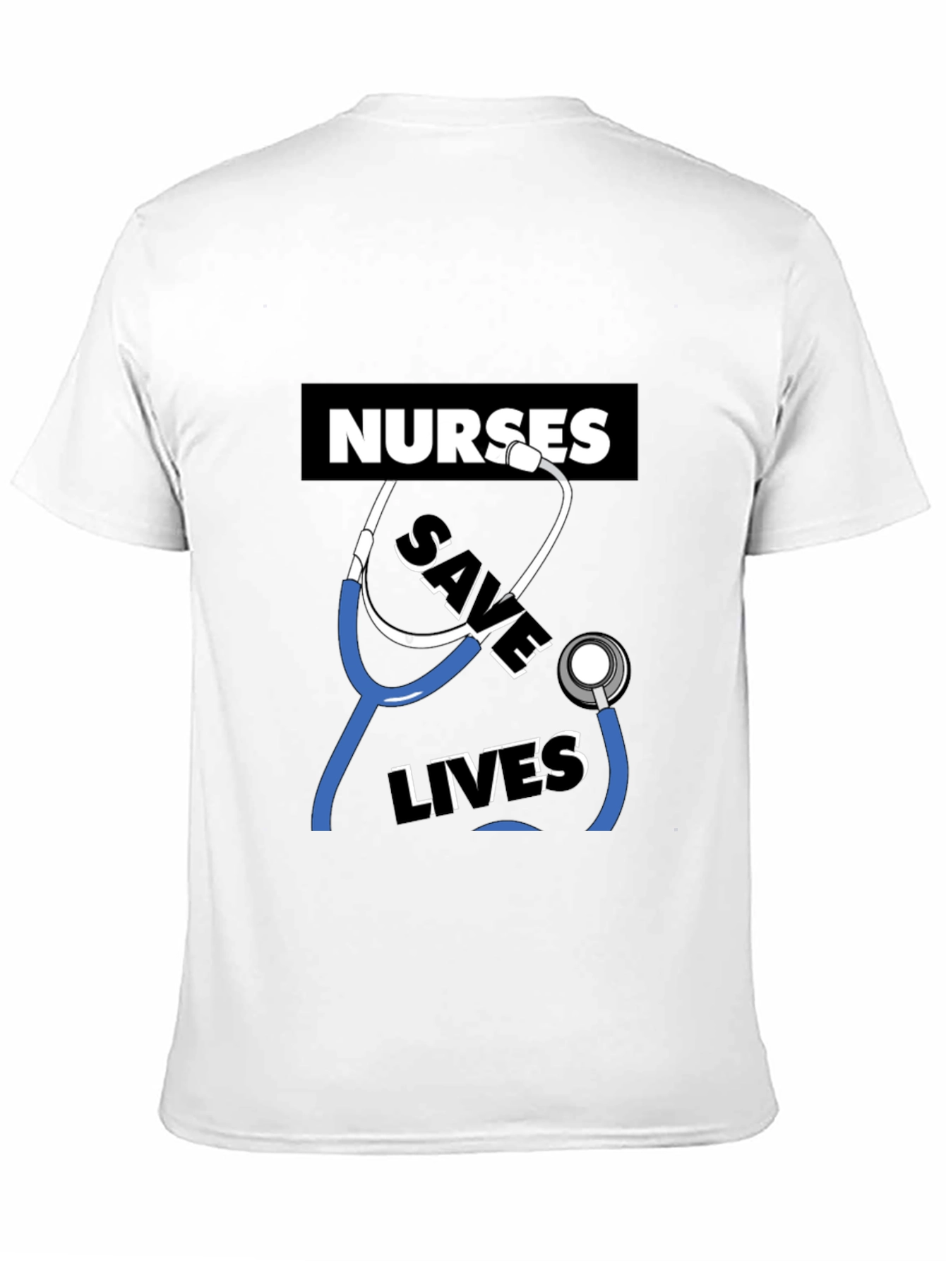 Nurses Save Lives Graphic Tee - Black