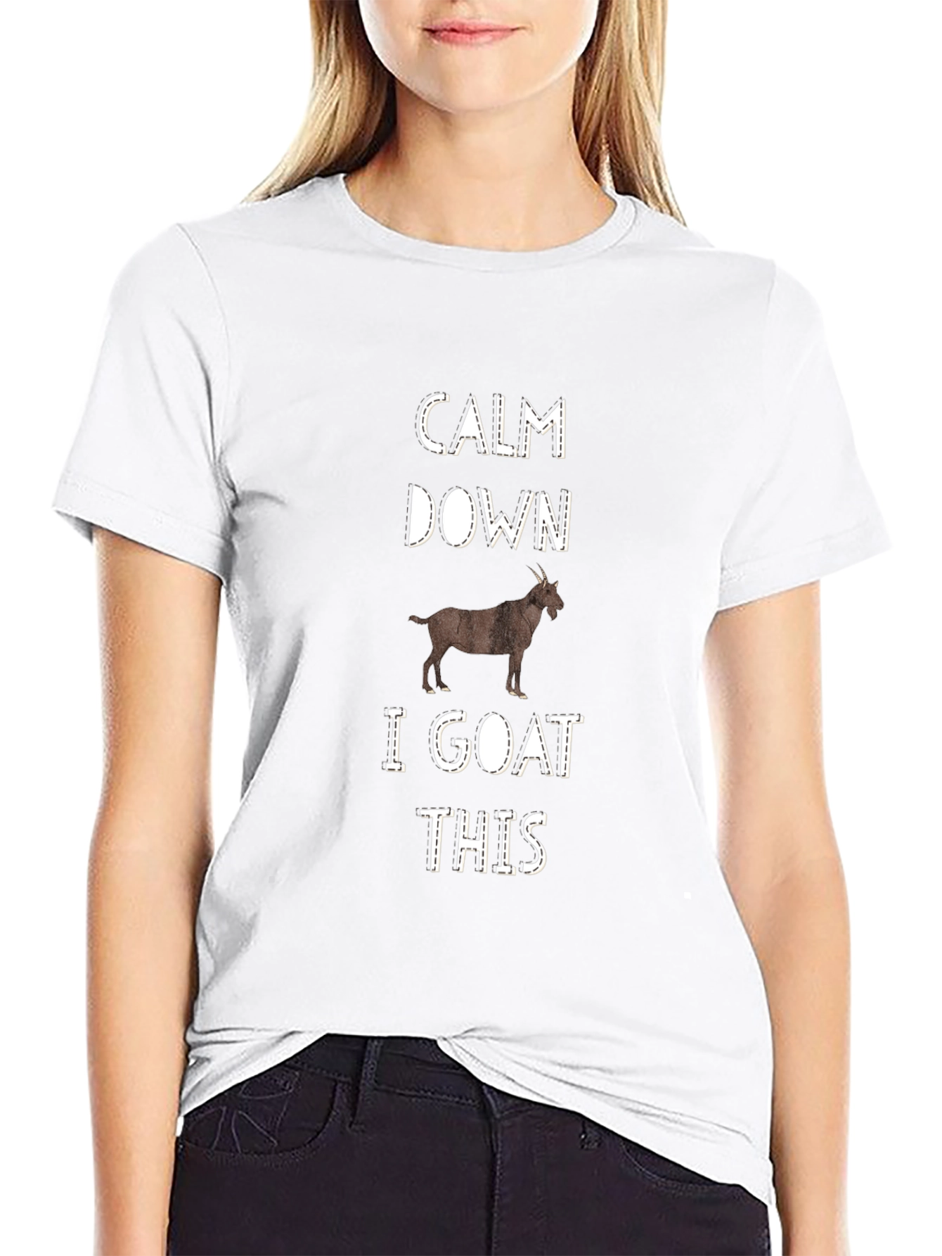 Calm Down I Goat This Graphic Tee