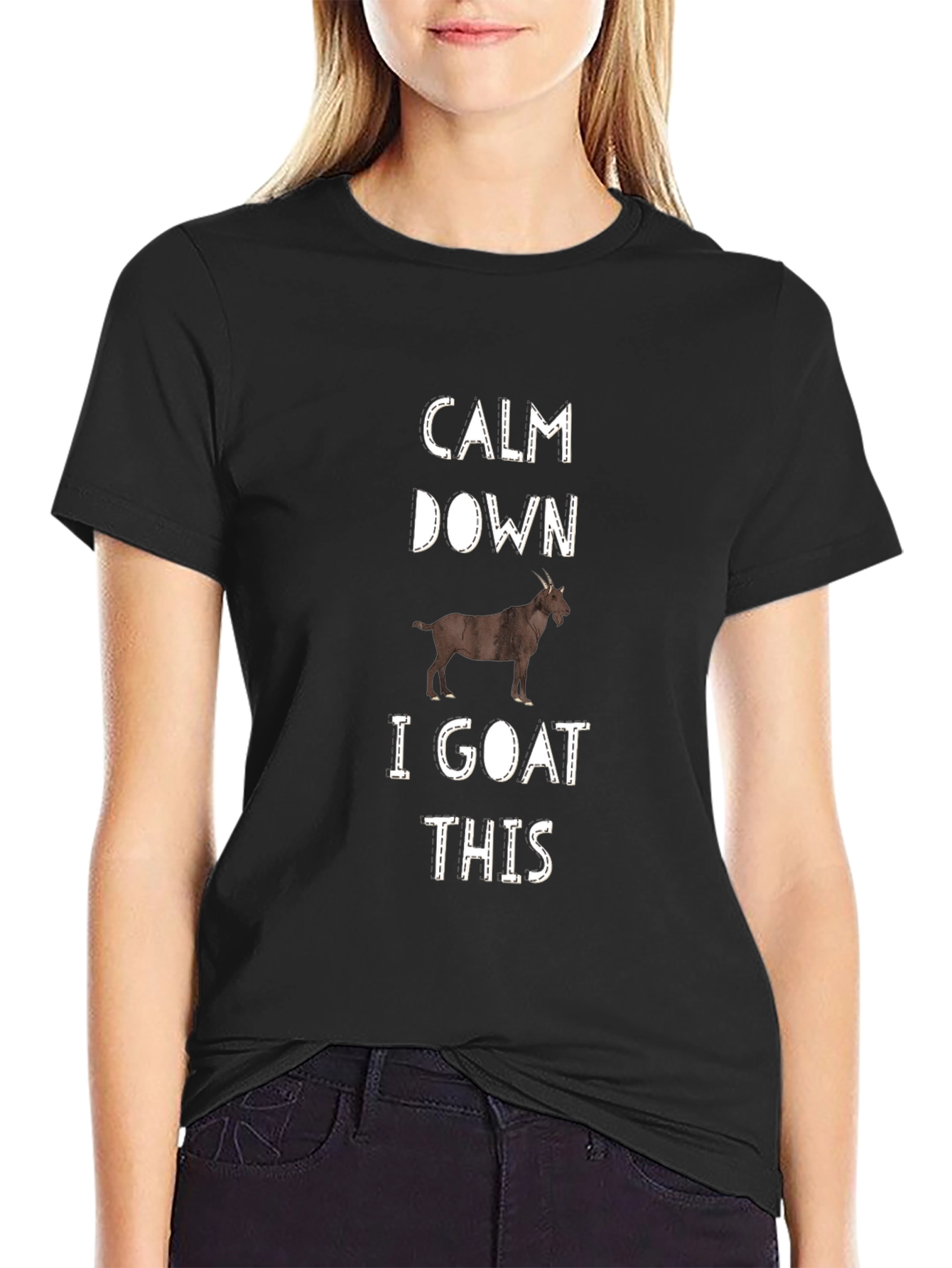Calm Down I Goat This Graphic Tee