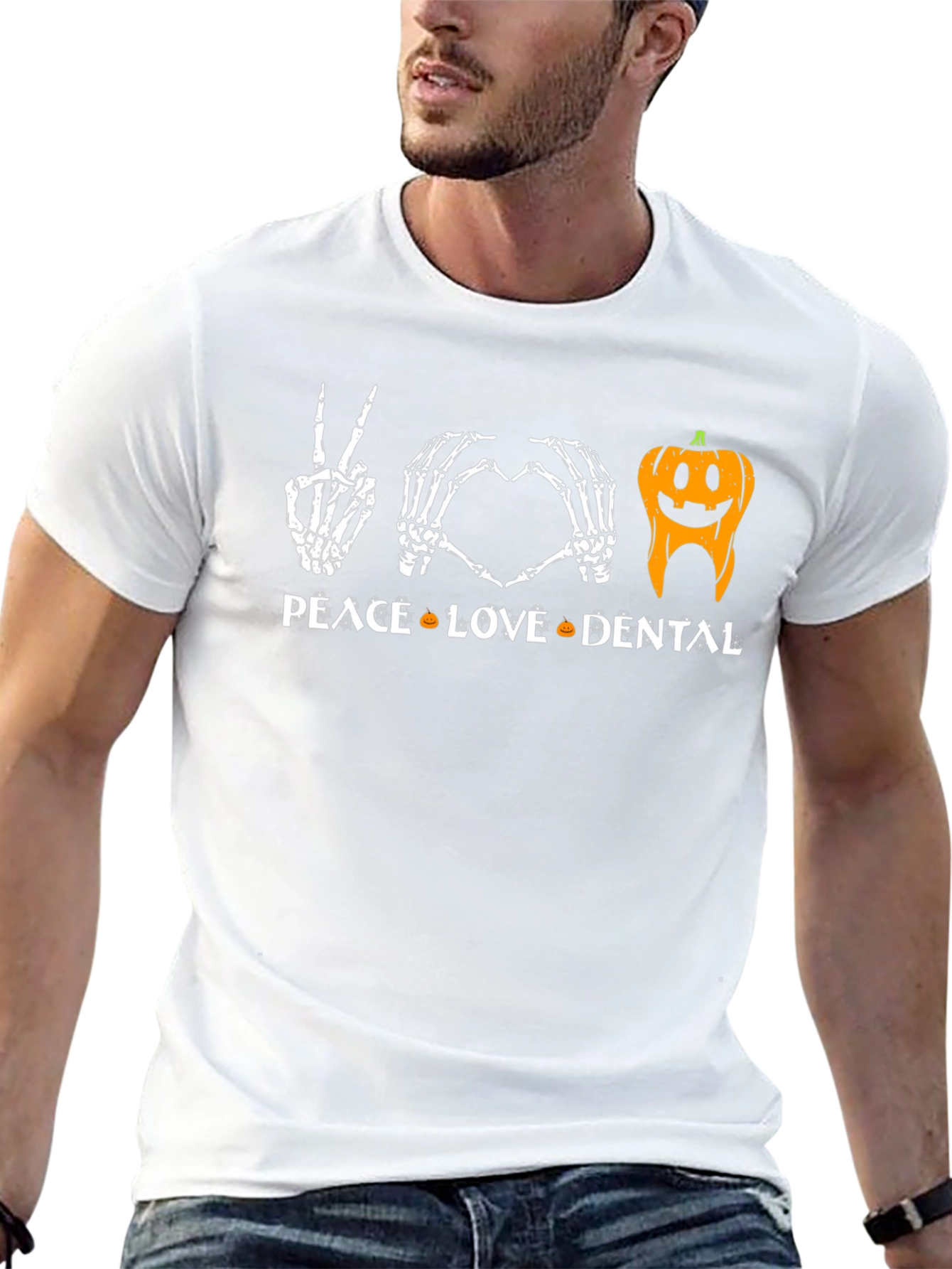 Peace Love Dental Halloween T-Shirt