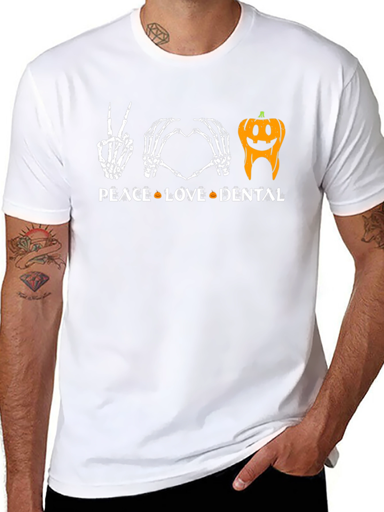 Peace Love Dental Halloween T-Shirt