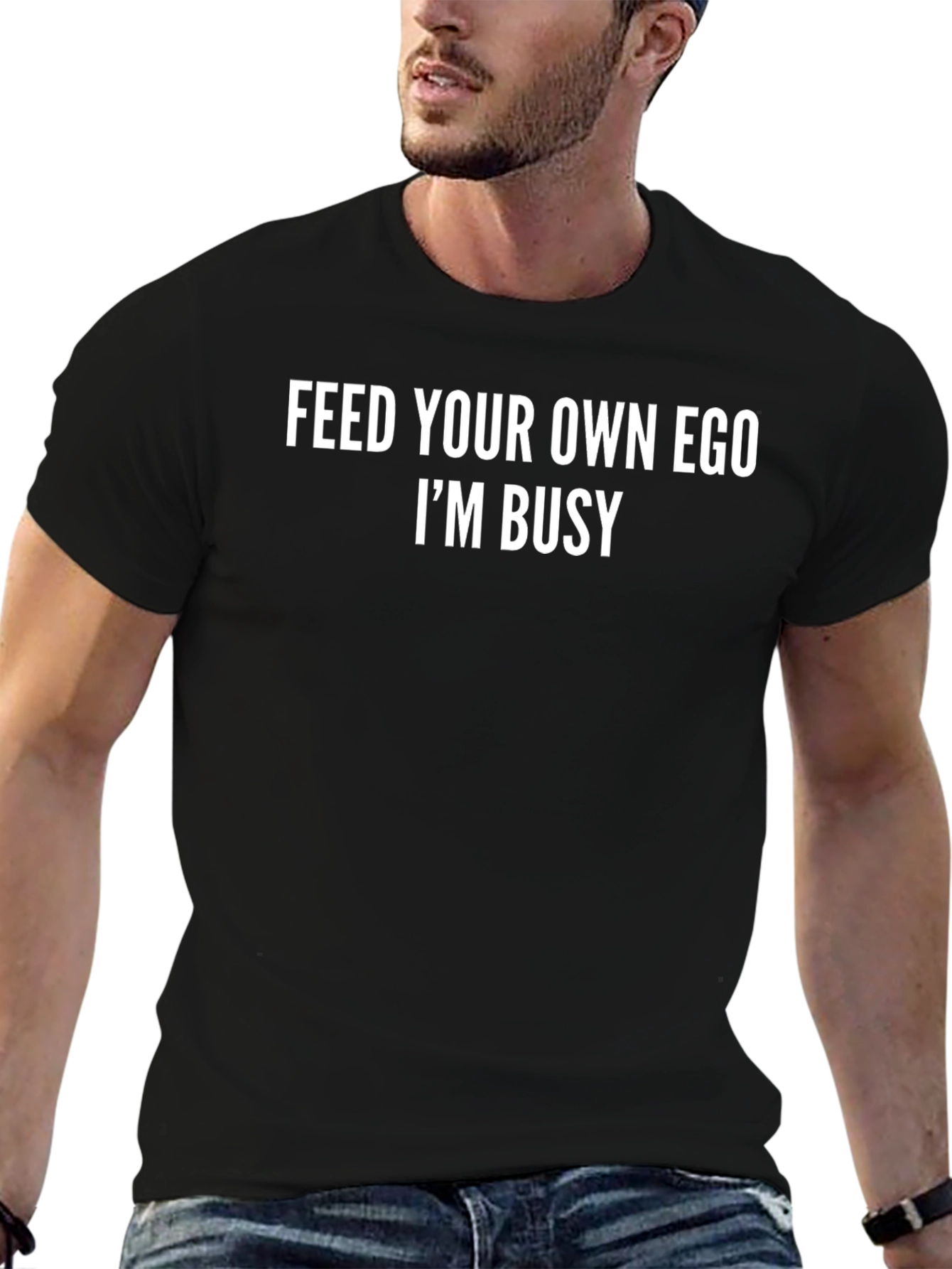 Feed Your Own Ego T-Shirt - Black Cotton
