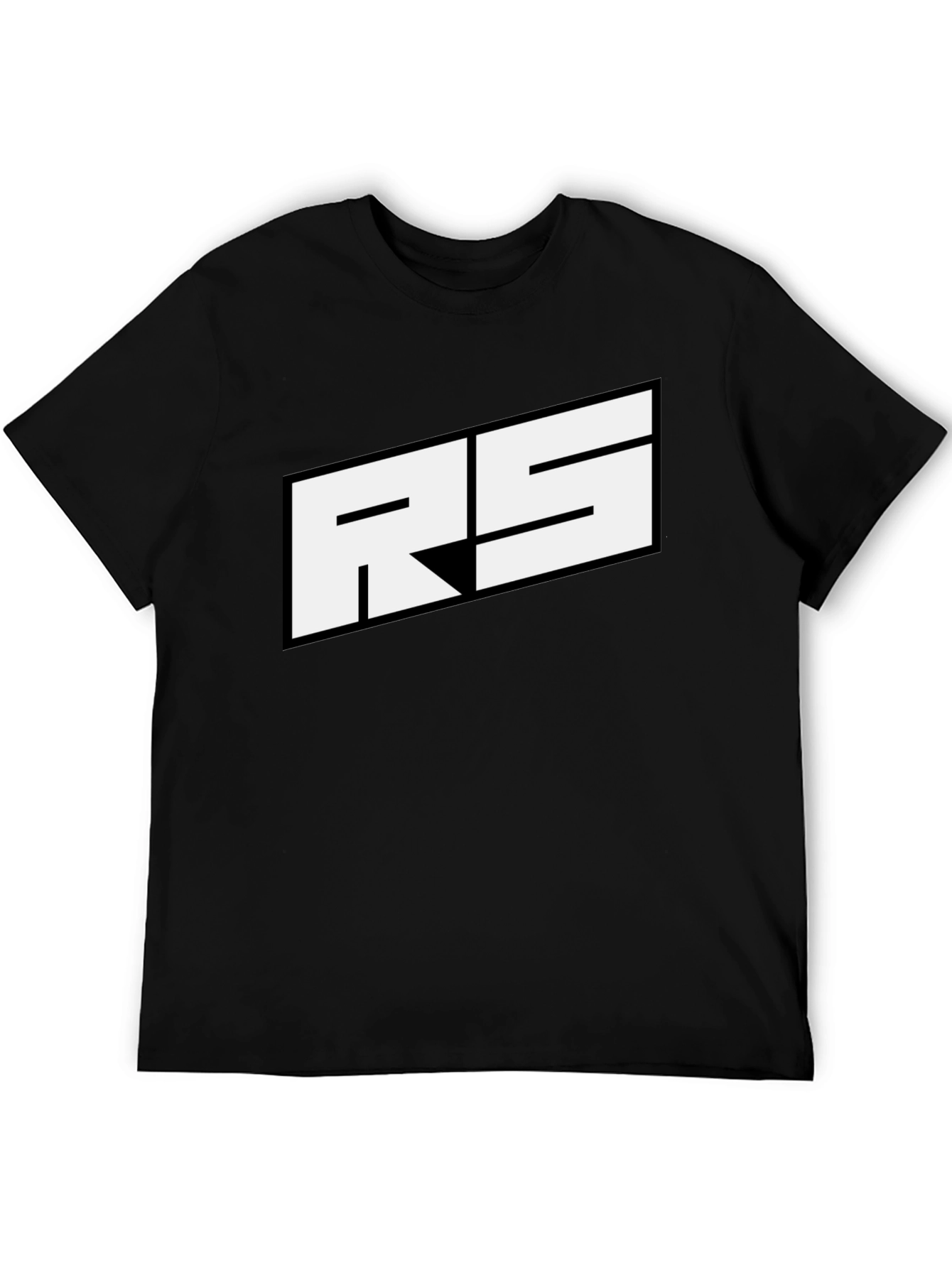 RS Logo Black T-Shirt - Bold Graphic Tee