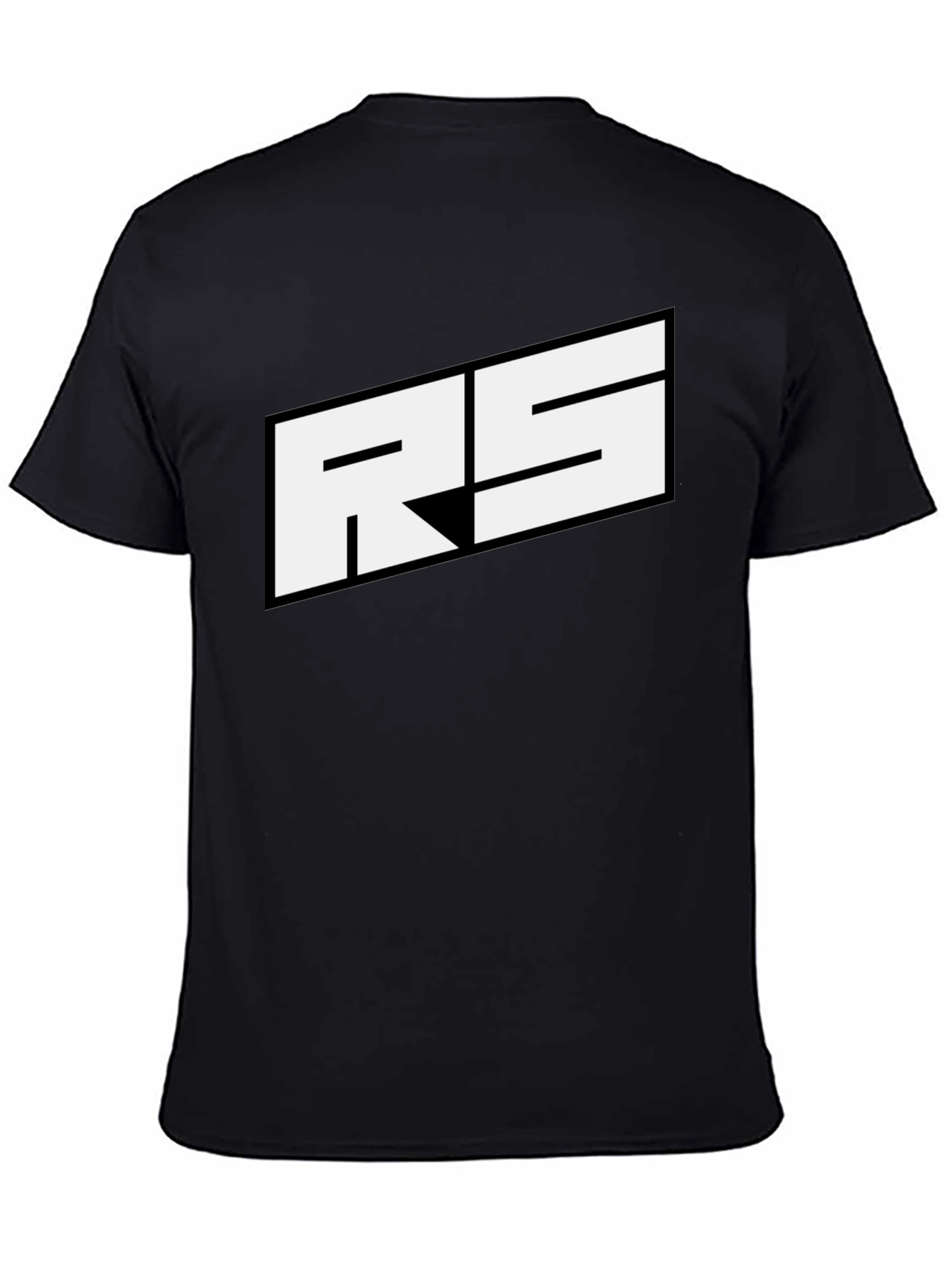 RS Logo Black T-Shirt - Bold Graphic Tee