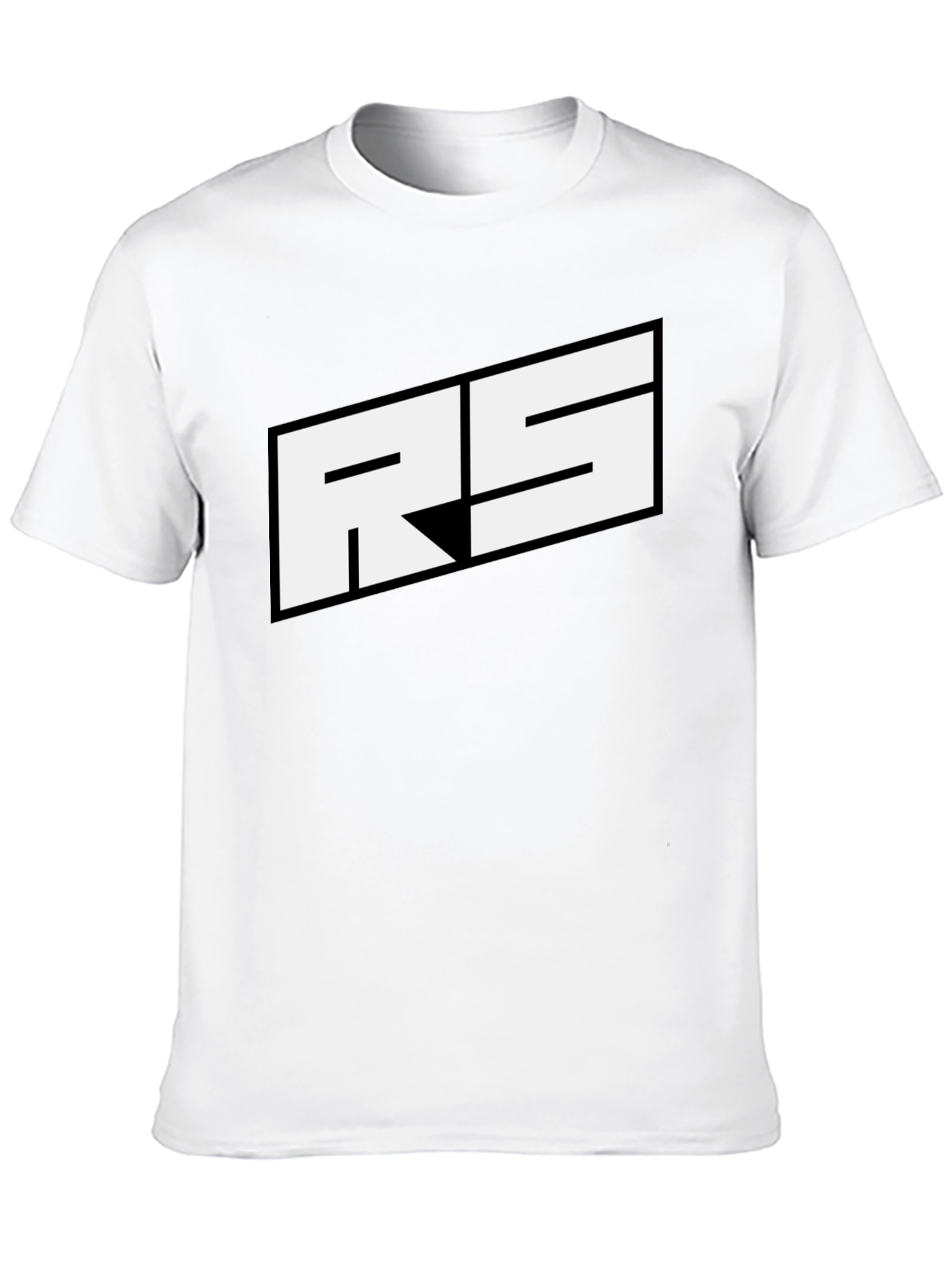 RS Logo Black T-Shirt - Bold Graphic Tee