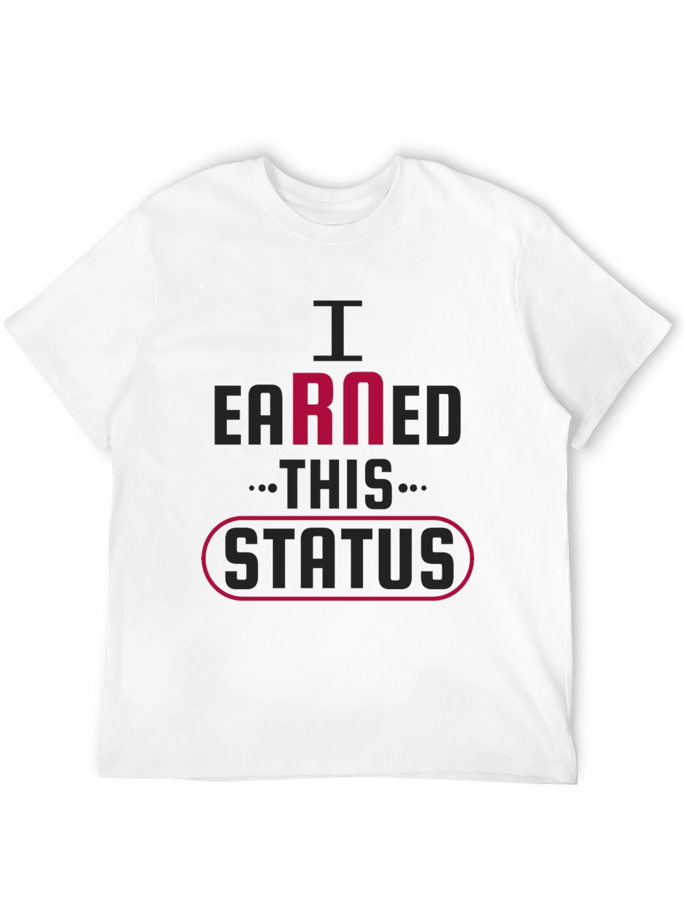 Earned Status Black Graphic Tee Shirt