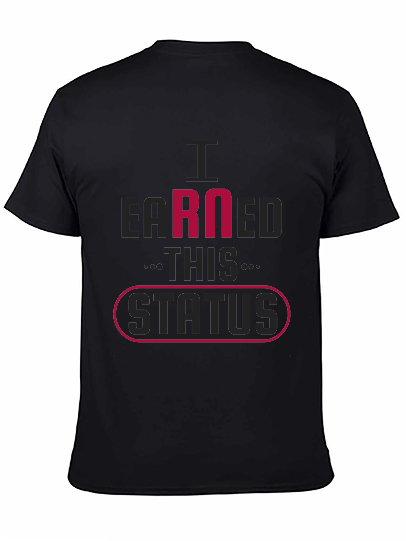 Earned Status Black Graphic Tee Shirt