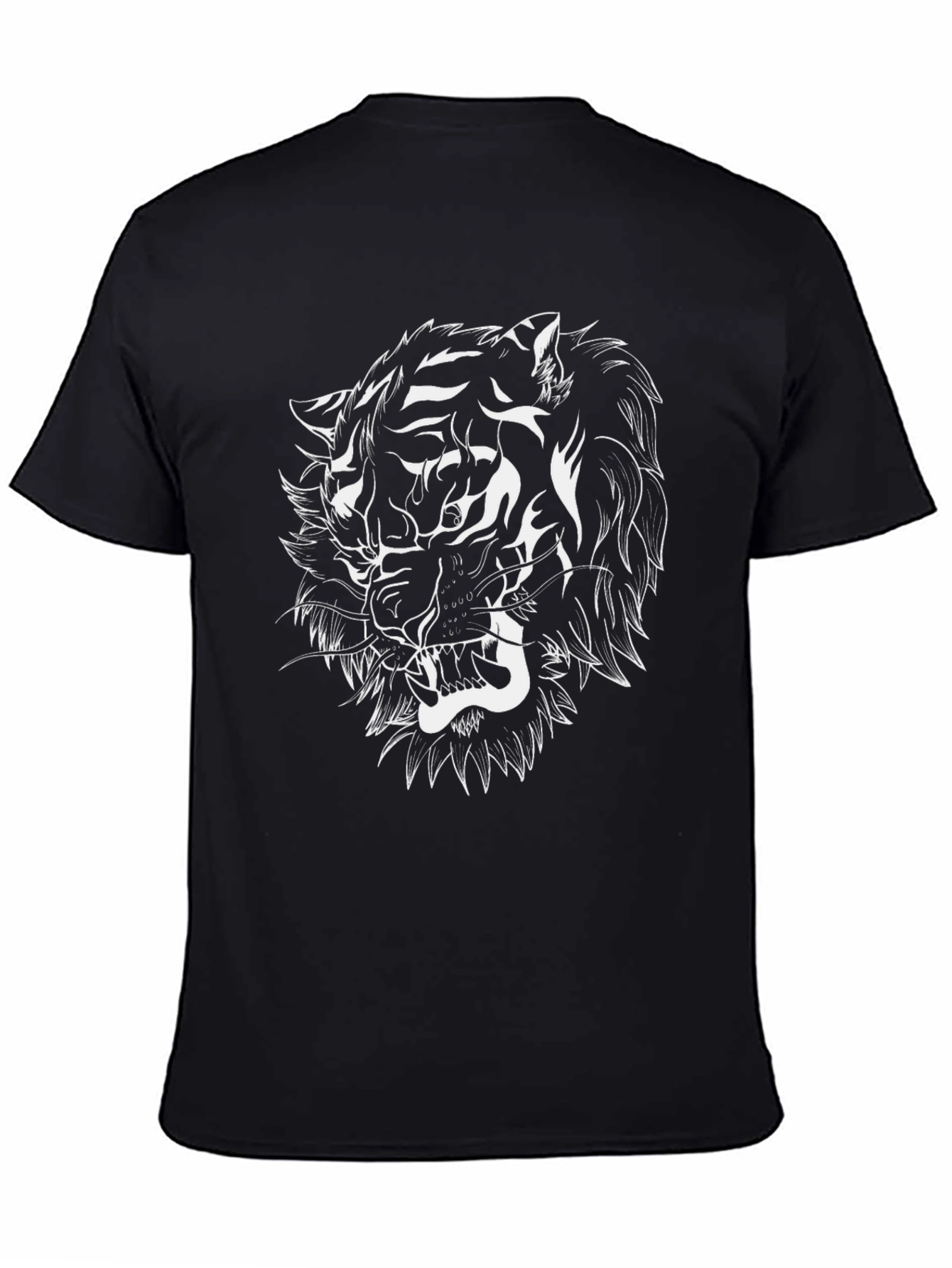 Tiger Graphic Black T-Shirt - Fierce Style