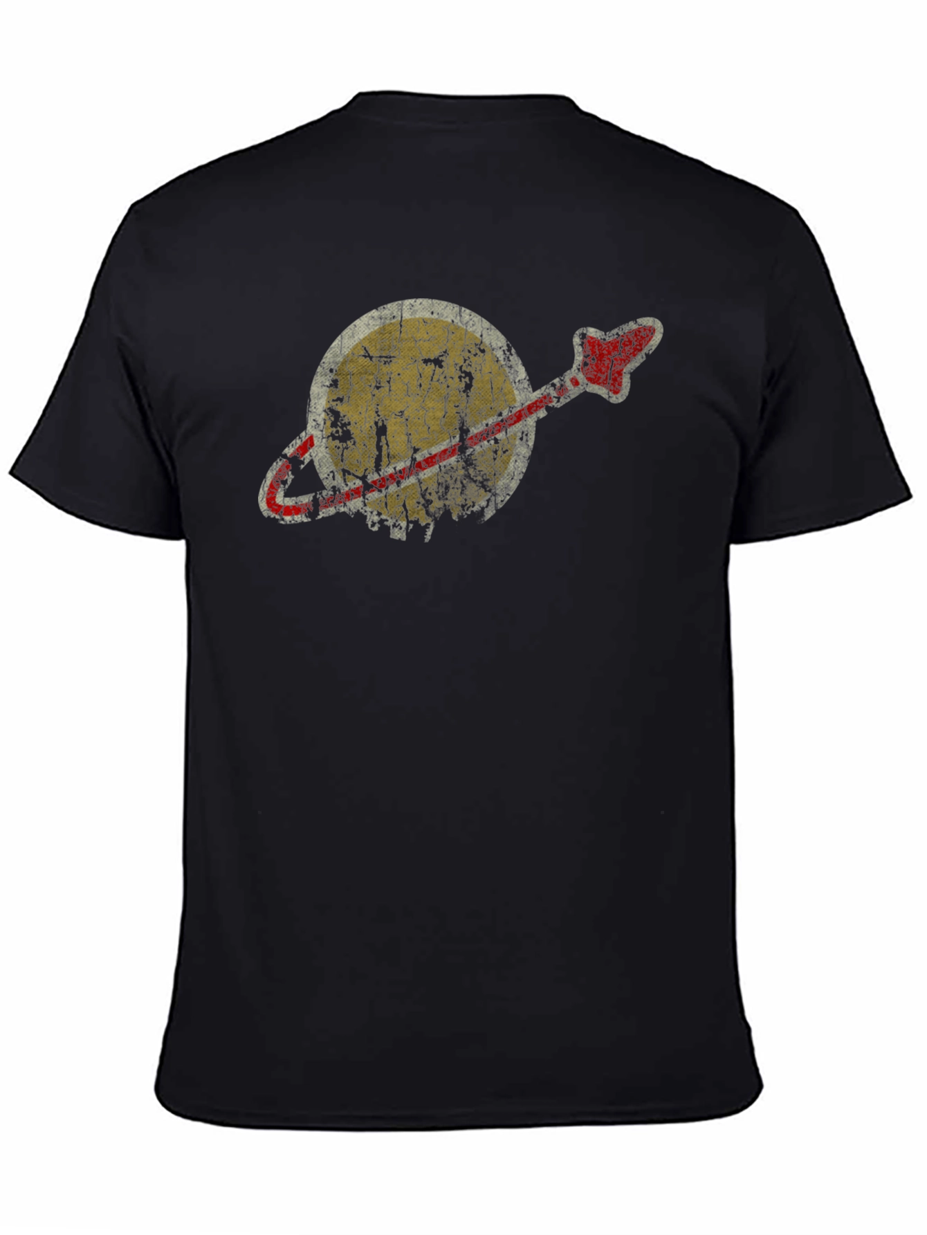 Retro Space Graphic T-Shirt - Black