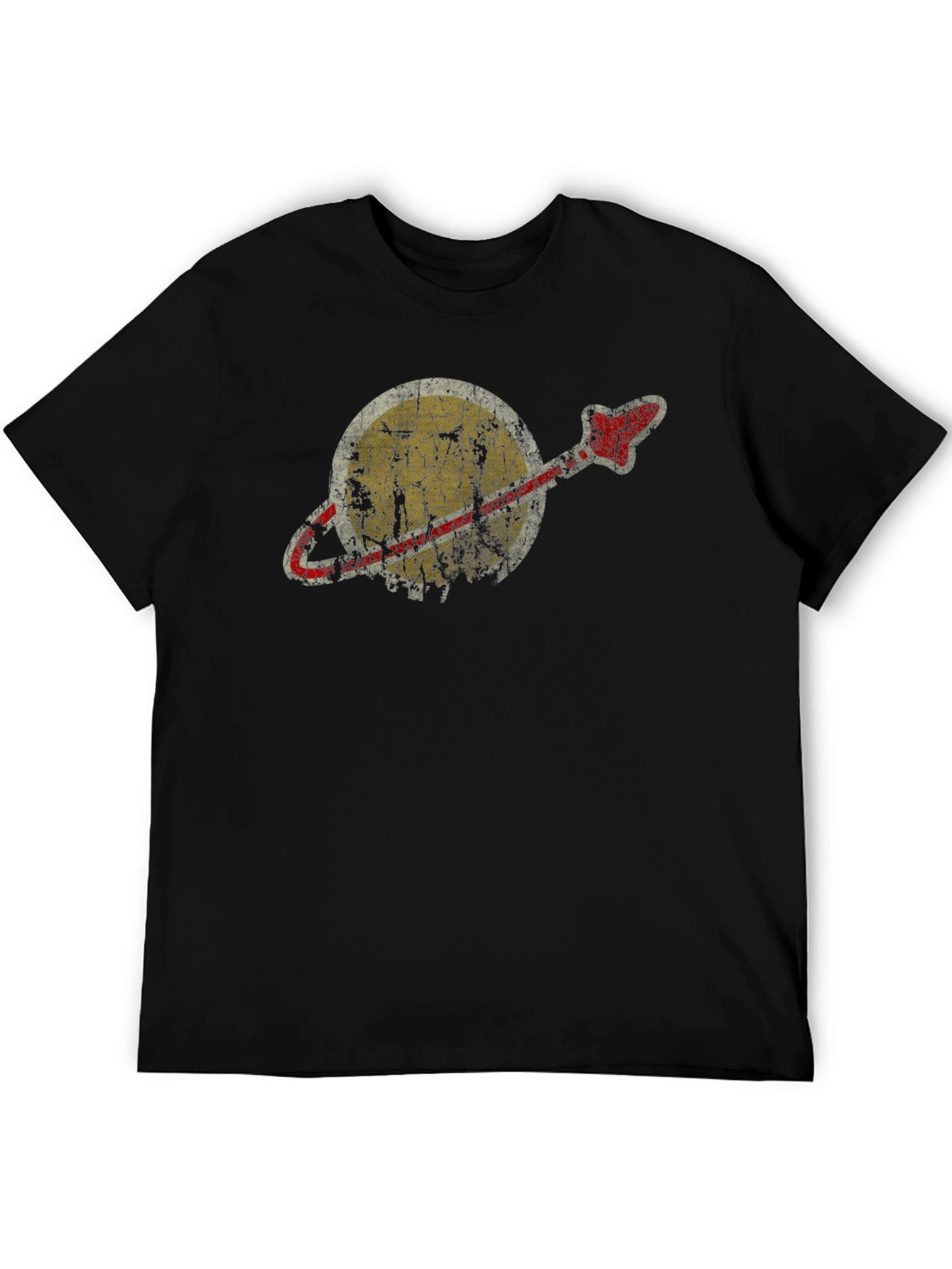 Retro Space Graphic T-Shirt - Black