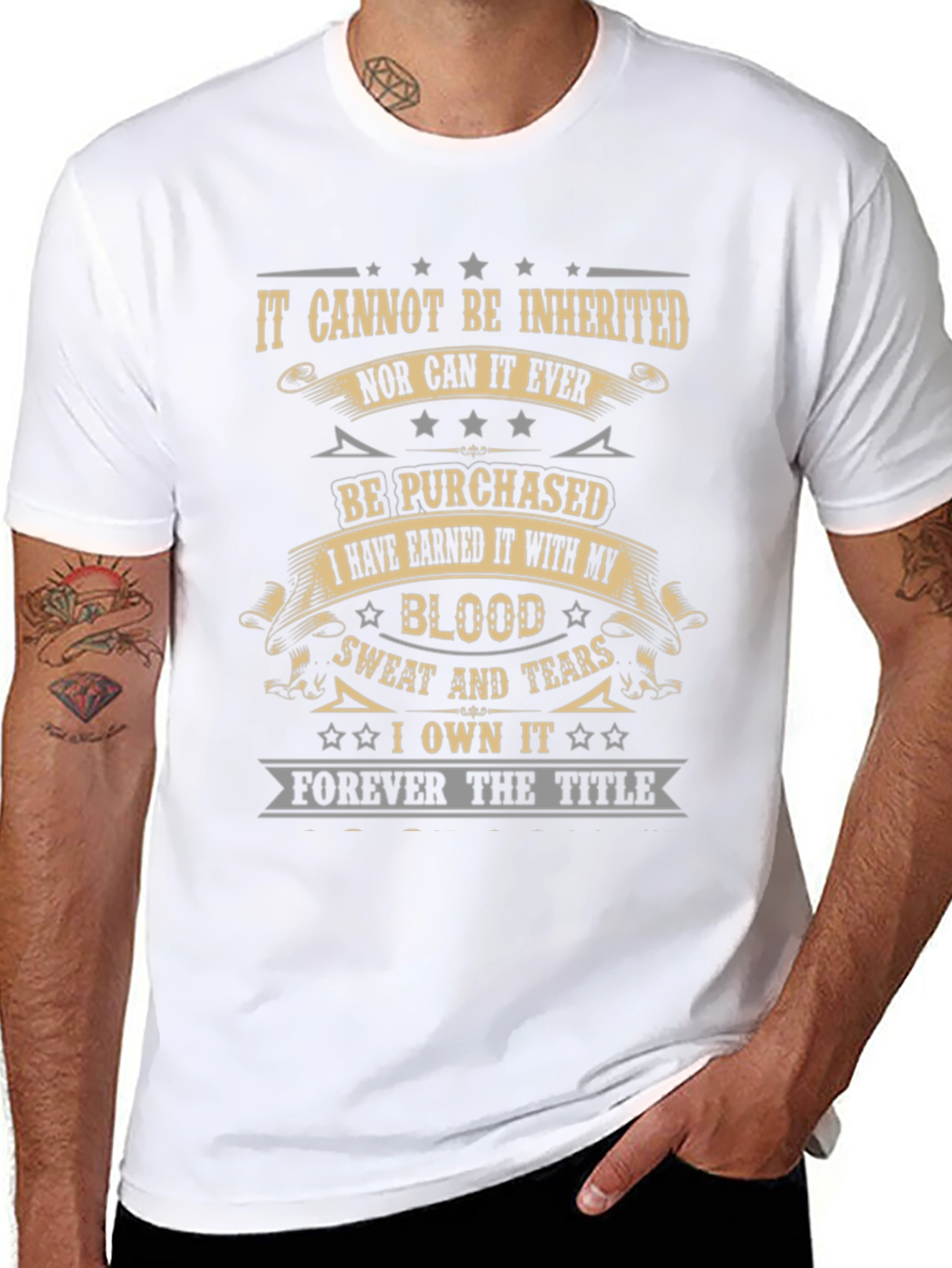 Earned It T-Shirt - Blood Sweat & Tears