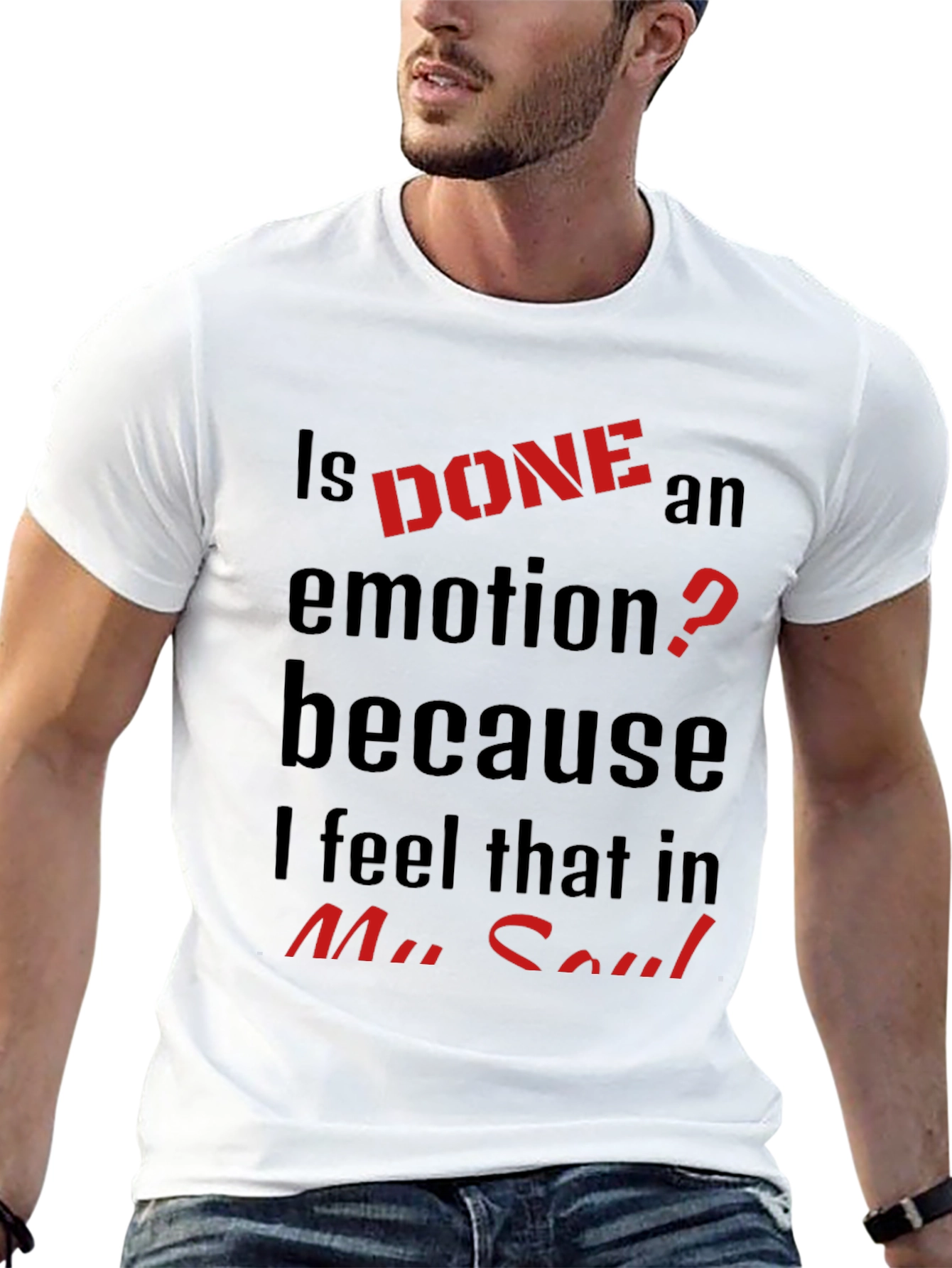 Is Done an Emotion? Black Graphic Tee