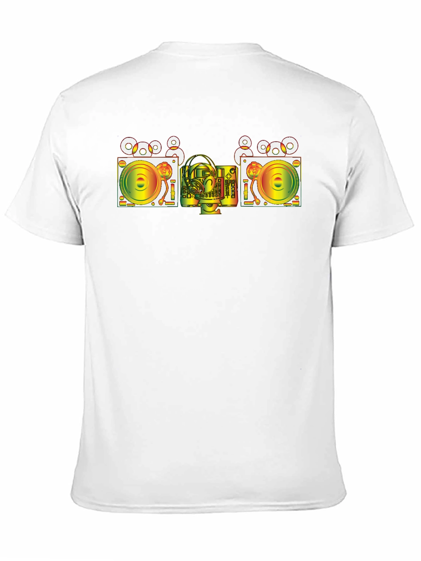 DJ Turntable Graphic T-Shirt - Cool Music Lover Tee