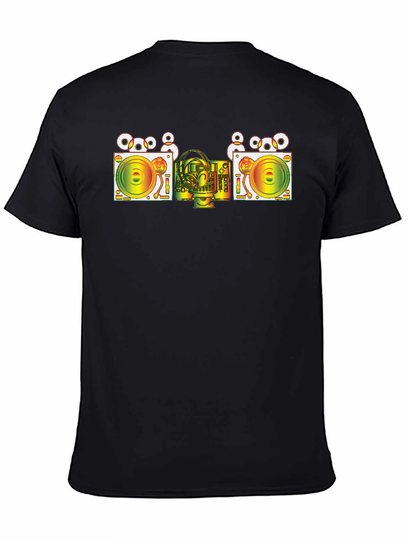 DJ Turntable Graphic T-Shirt - Cool Music Lover Tee