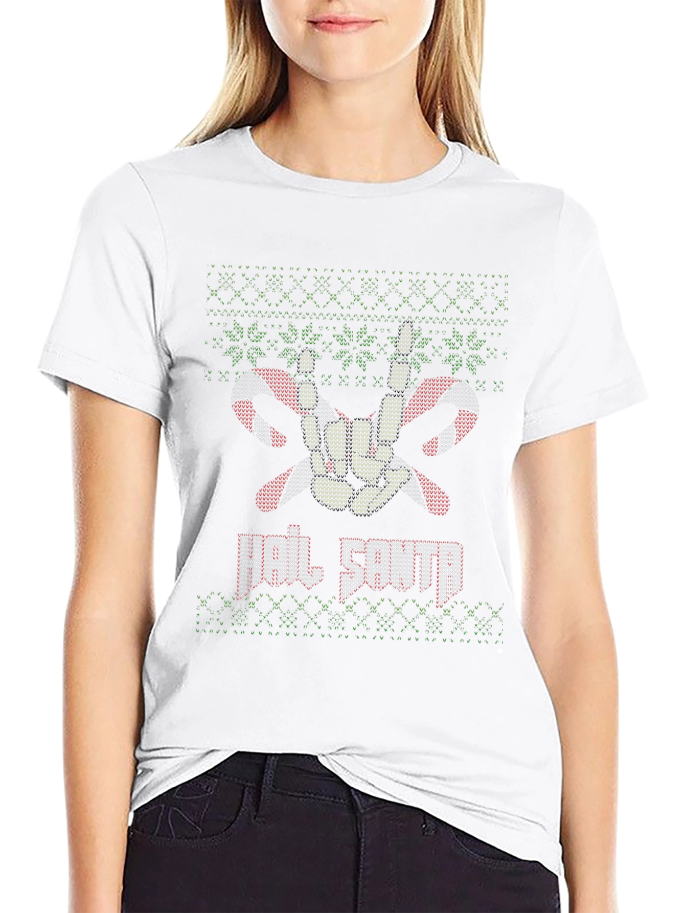 Rock On Santa Christmas T-Shirt