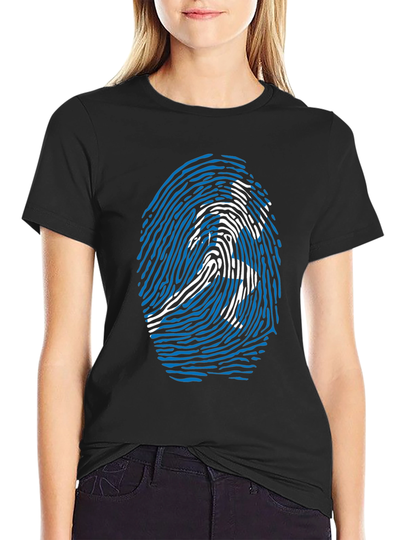 Fingerprint Runner Graphic T-Shirt