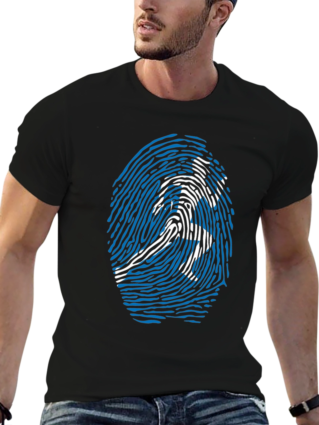 Fingerprint Runner Graphic T-Shirt