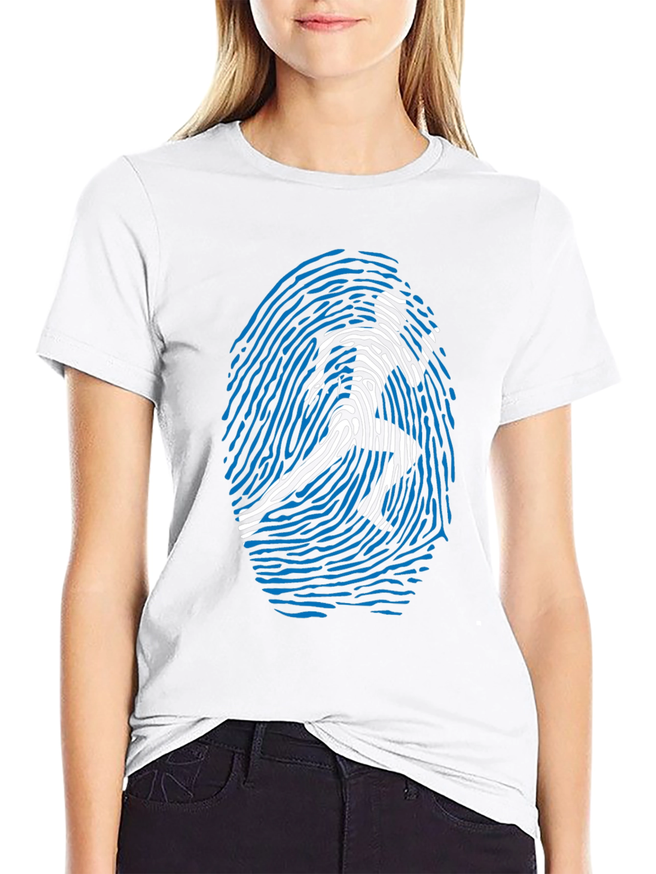 Fingerprint Runner Graphic T-Shirt