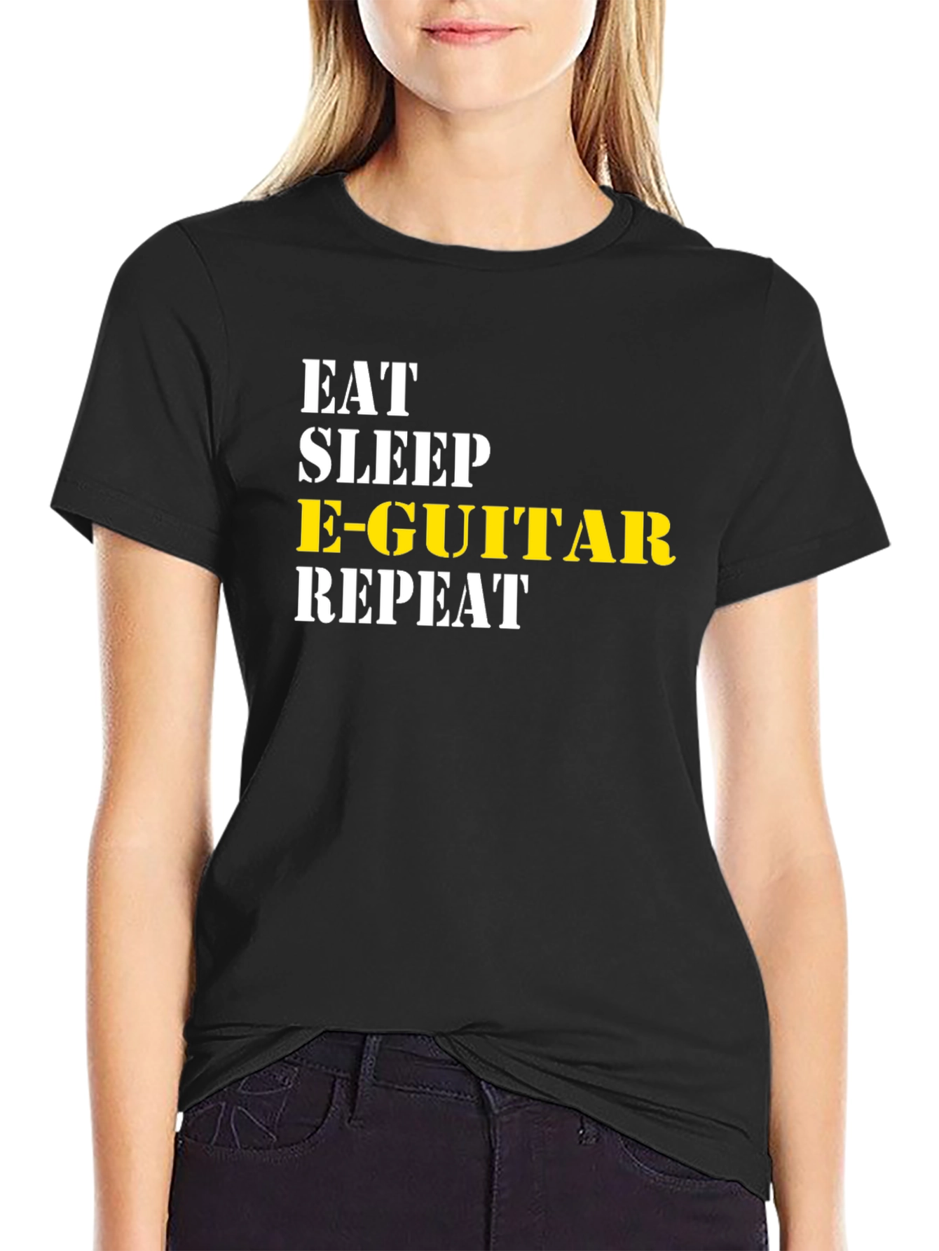 Eat Sleep E-Guitar Repeat T-Shirt