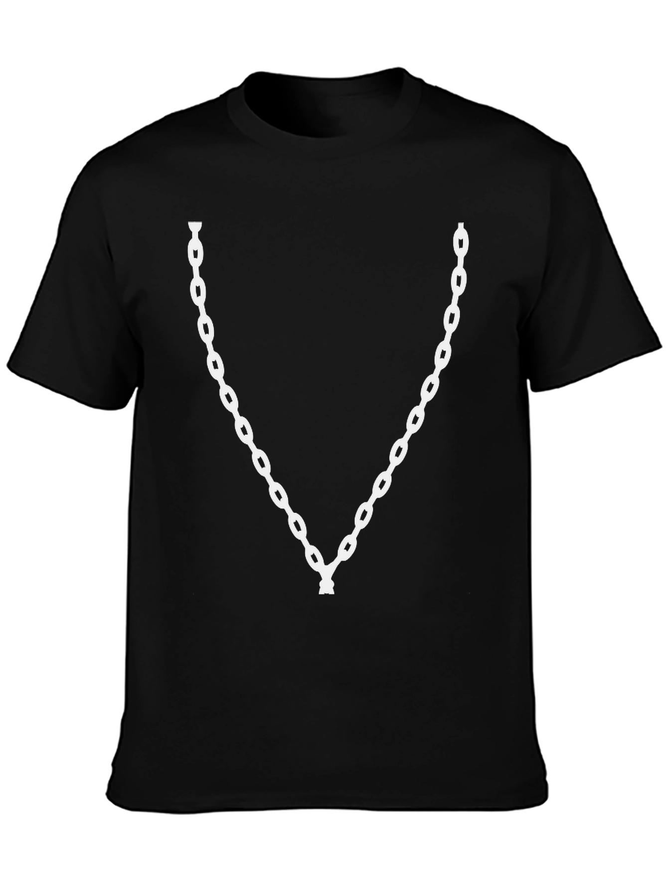 Chain Graphic Black Tee