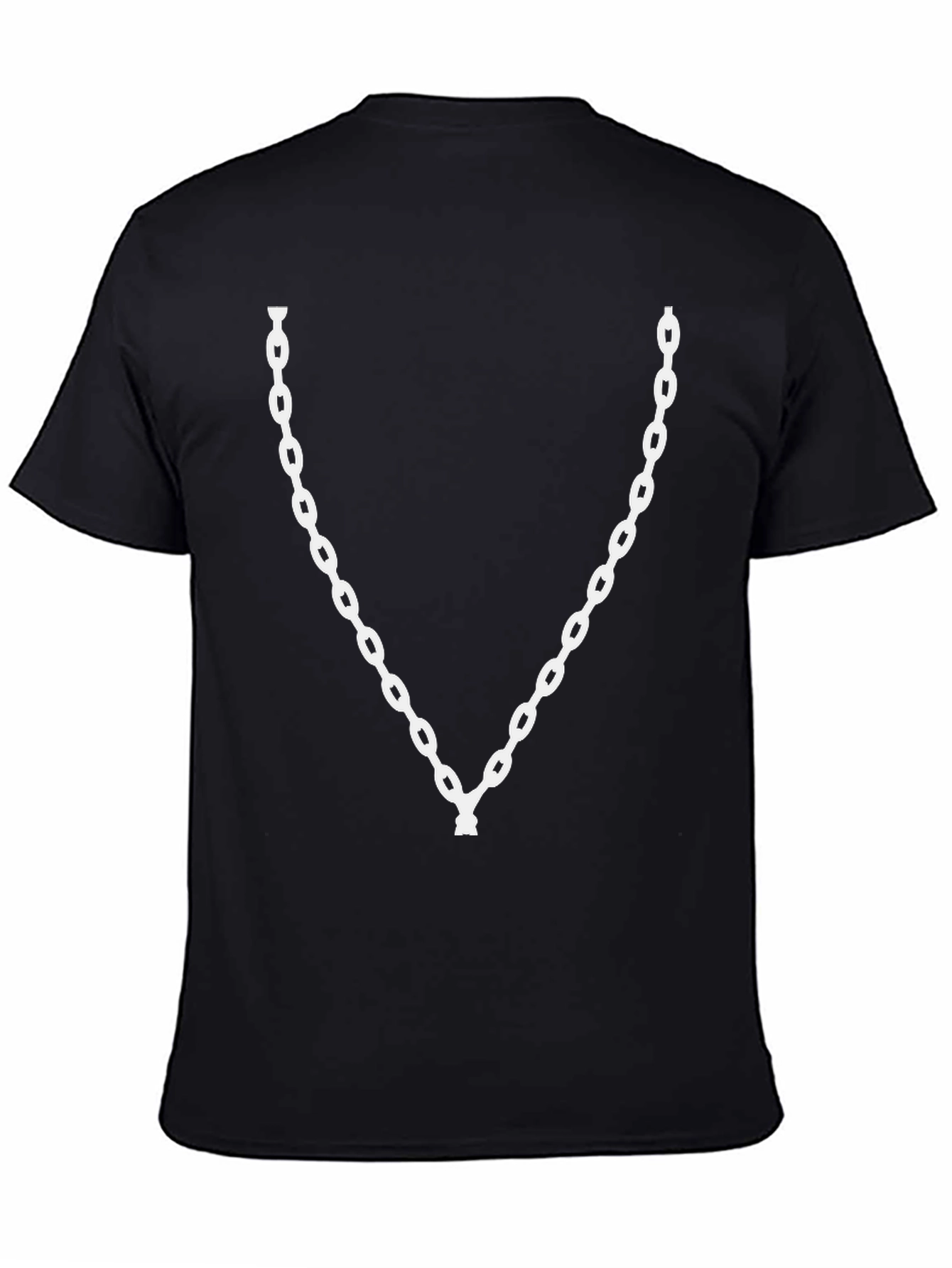 Chain Graphic Black Tee