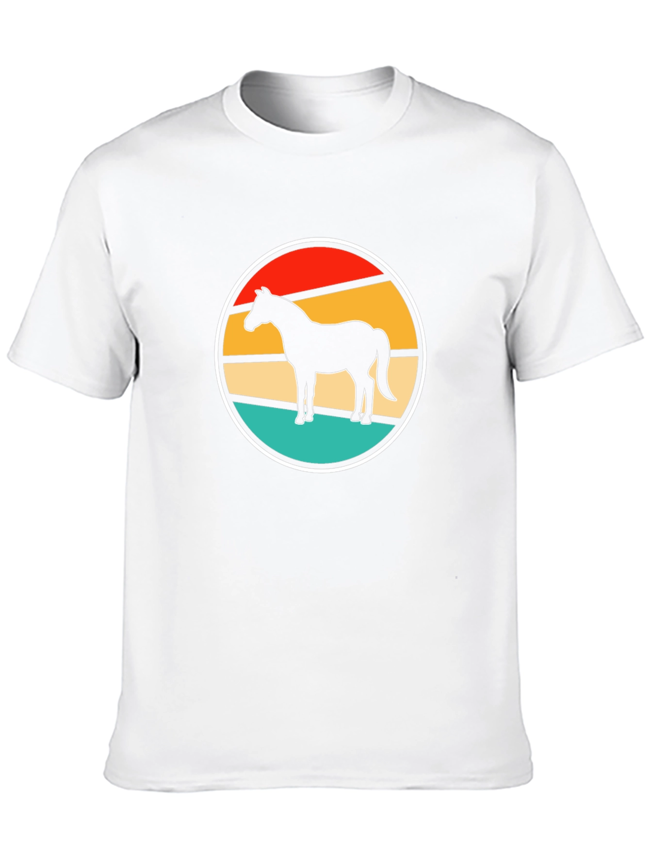 Retro Horse Graphic Tee - Stylish Black T-Shirt