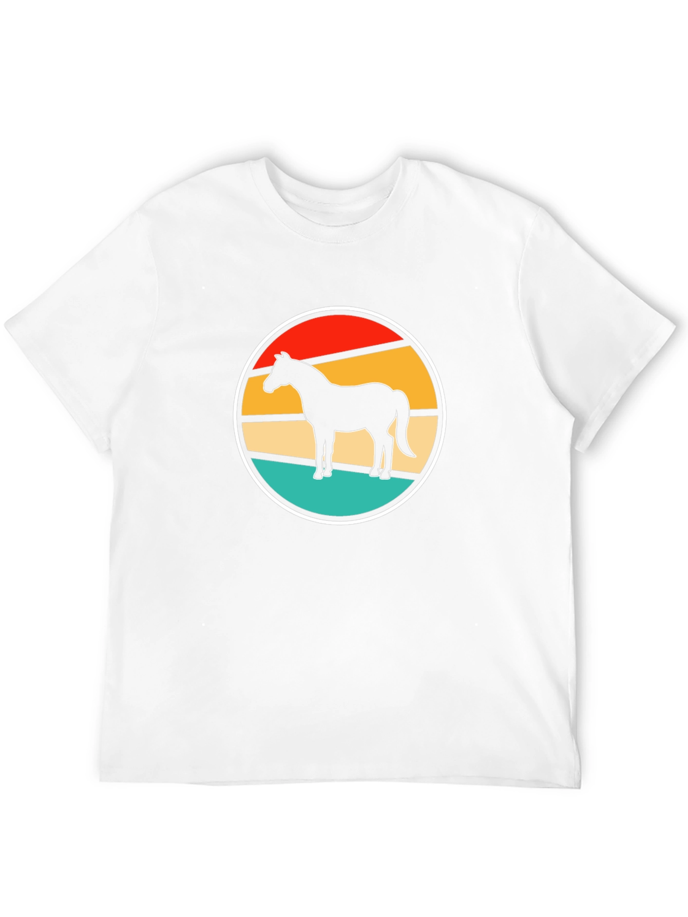 Retro Horse Graphic Tee - Stylish Black T-Shirt