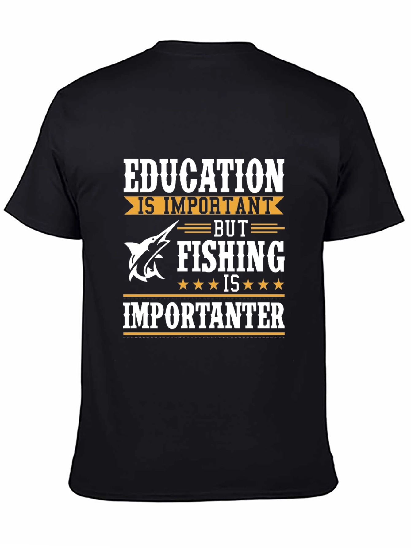 Fishing is Importanter Mens Graphic Tee