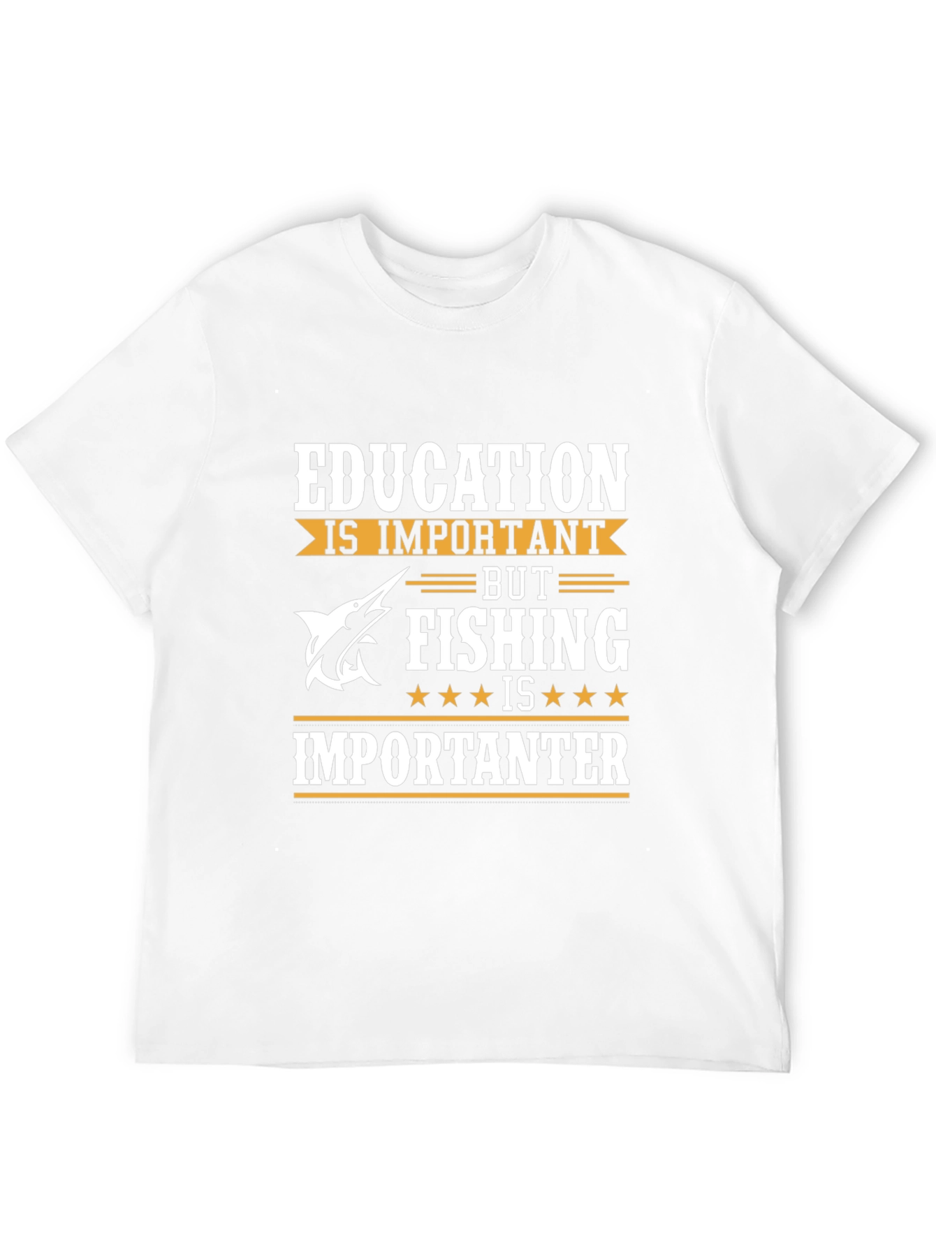 Fishing is Importanter Mens Graphic Tee