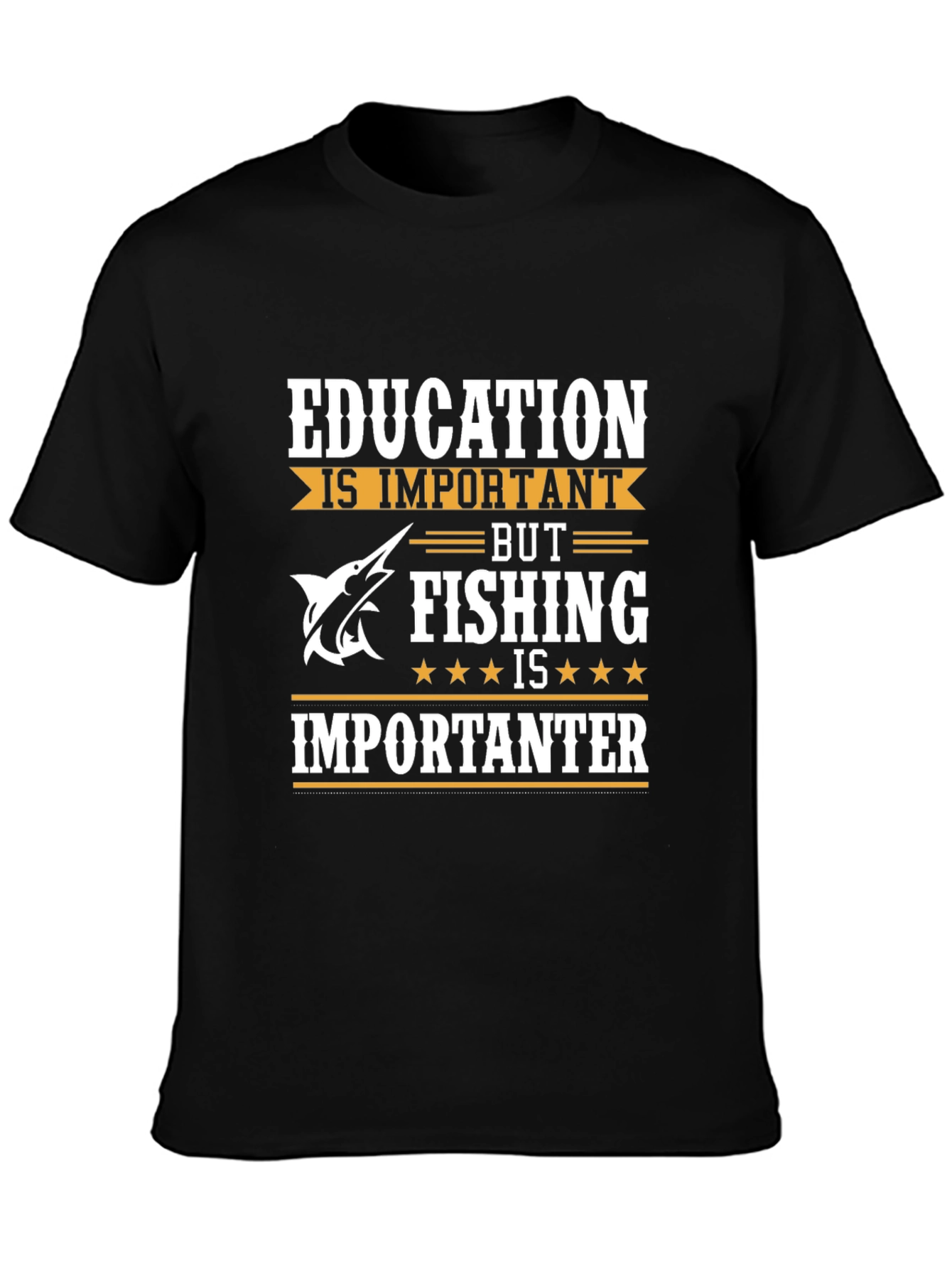 Fishing is Importanter Mens Graphic Tee