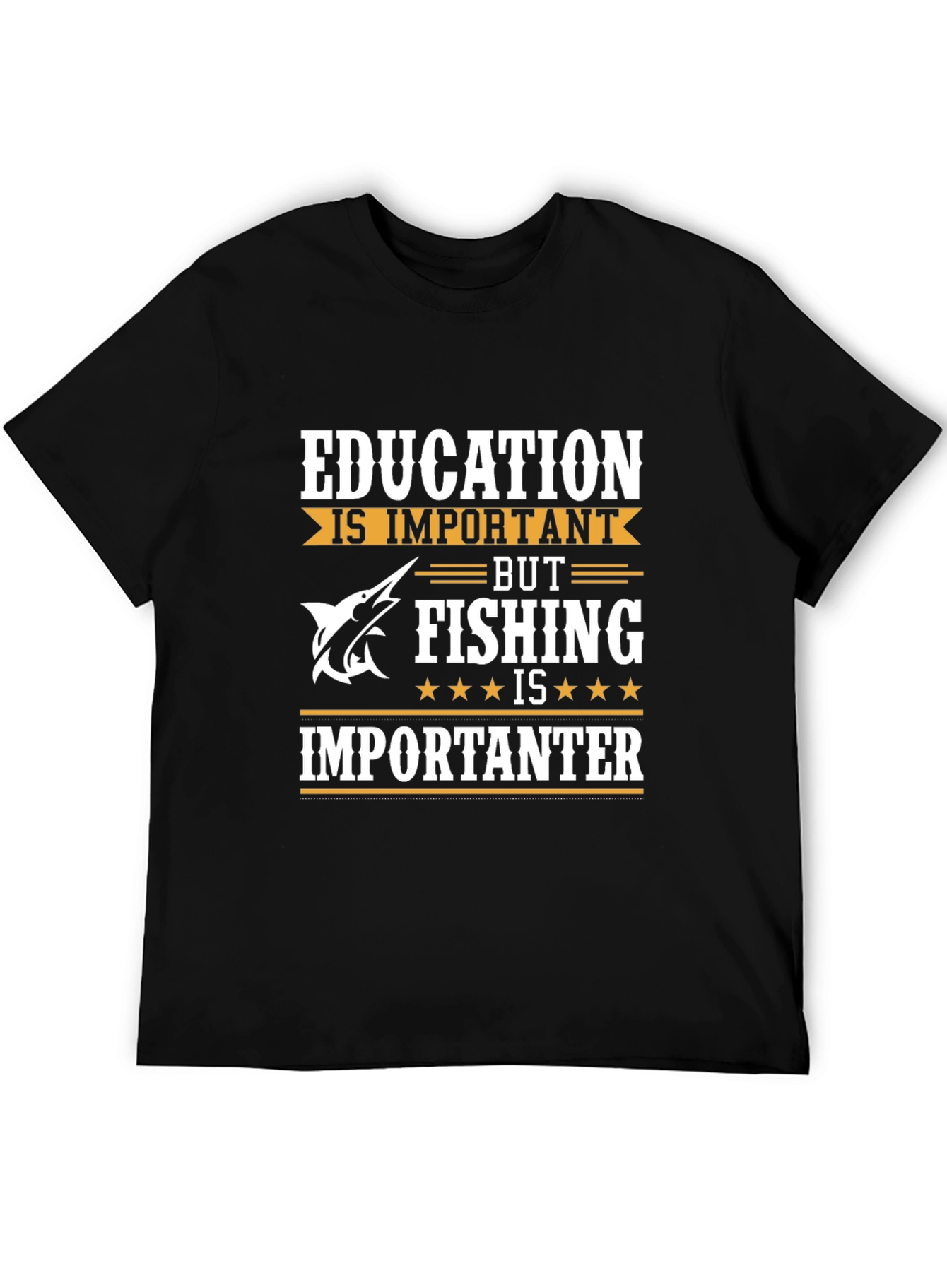 Fishing is Importanter Mens Graphic Tee
