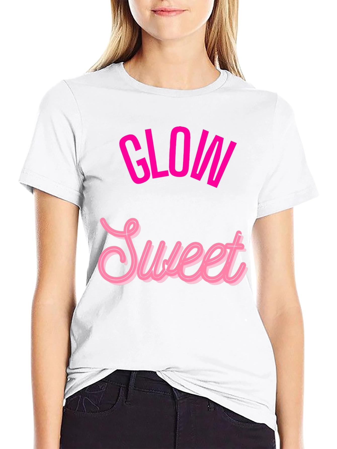 Glow Sweet Graphic Tee - Trendy Casual T-Shirt