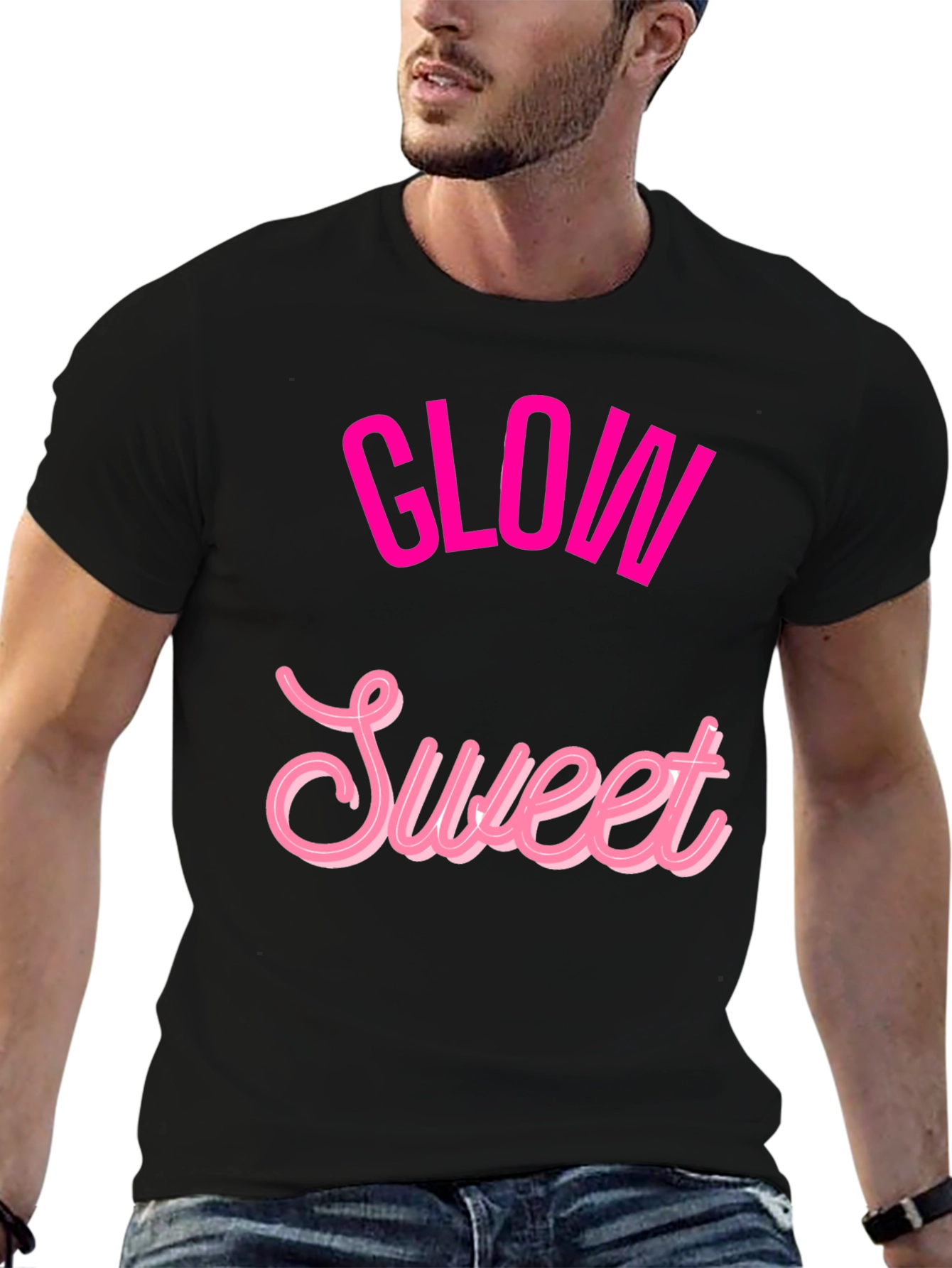 Glow Sweet Graphic Tee - Trendy Casual T-Shirt