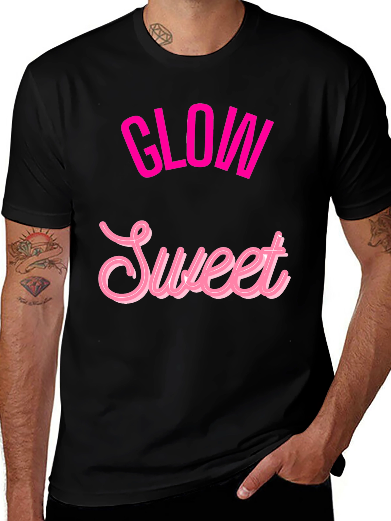 Glow Sweet Graphic Tee - Trendy Casual T-Shirt